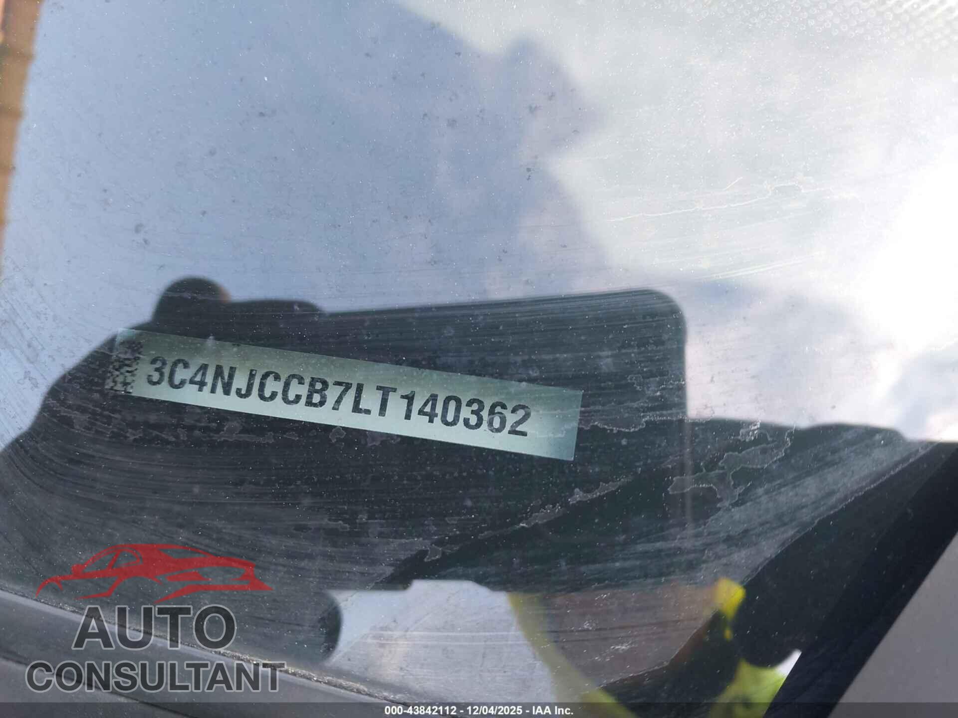 JEEP COMPASS 2020 - 3C4NJCCB7LT140362
