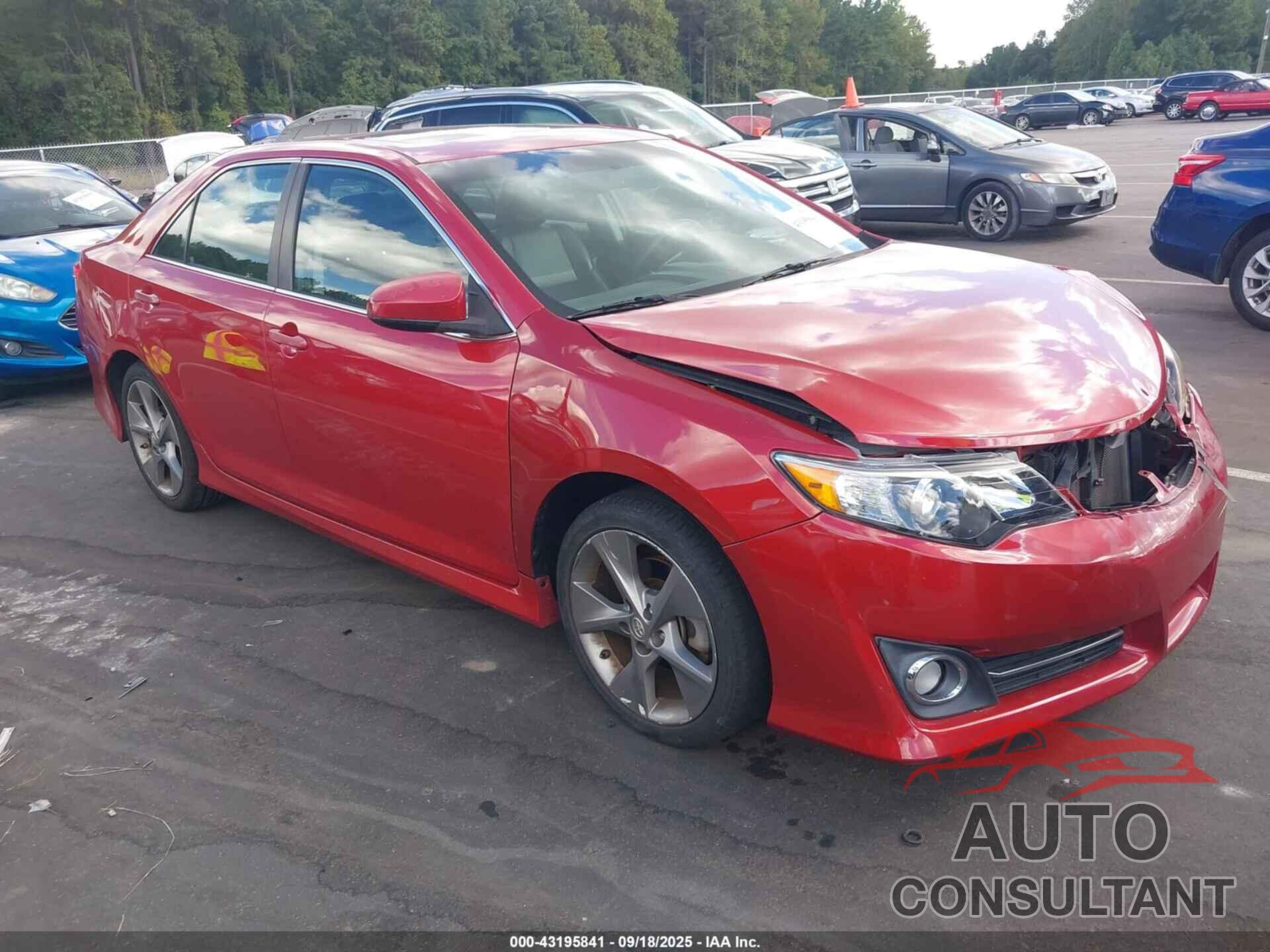 TOYOTA CAMRY 2012 - 4T1BK1FK3CU510837