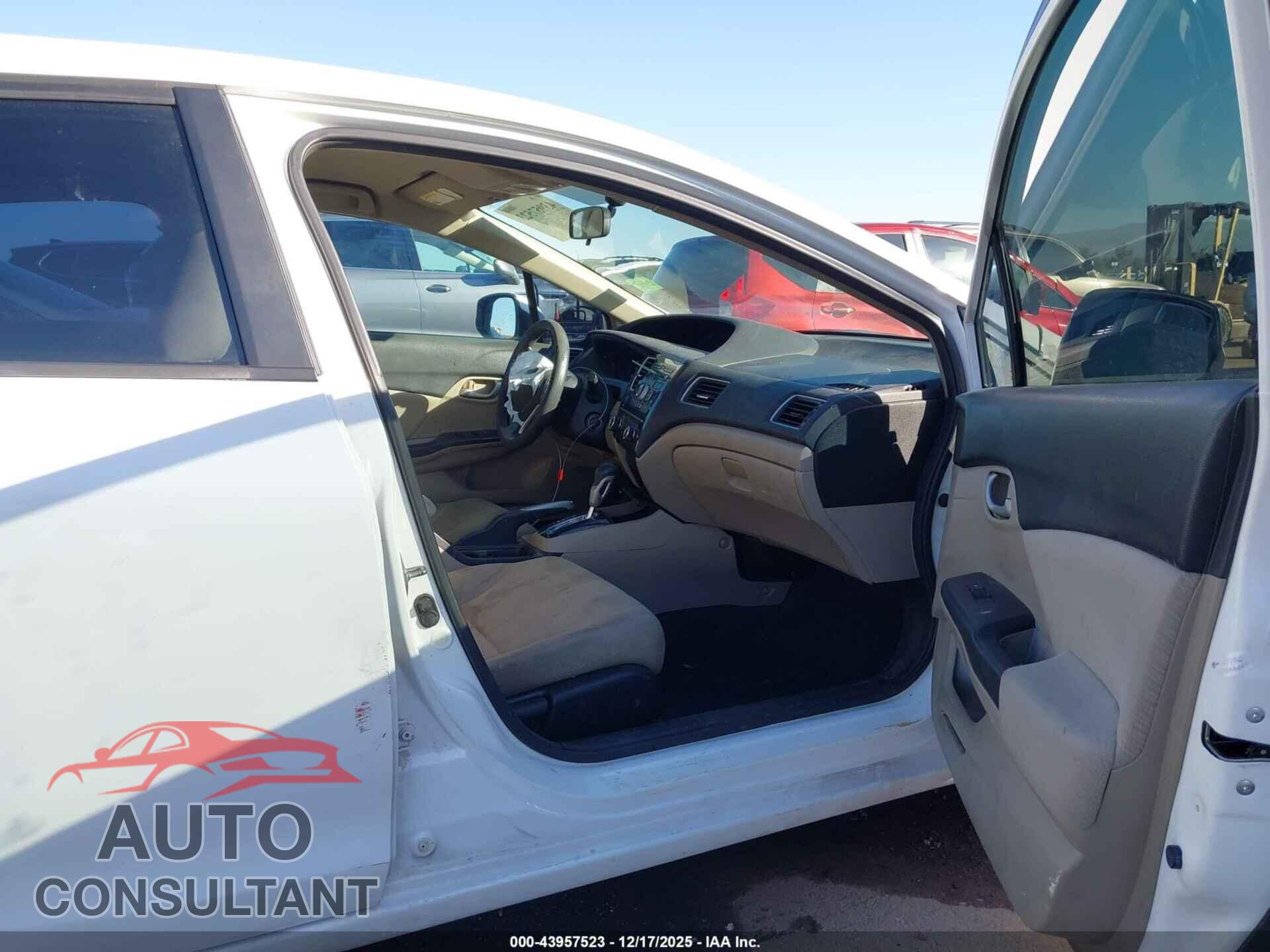HONDA CIVIC 2013 - 19XFB2F52DE213967