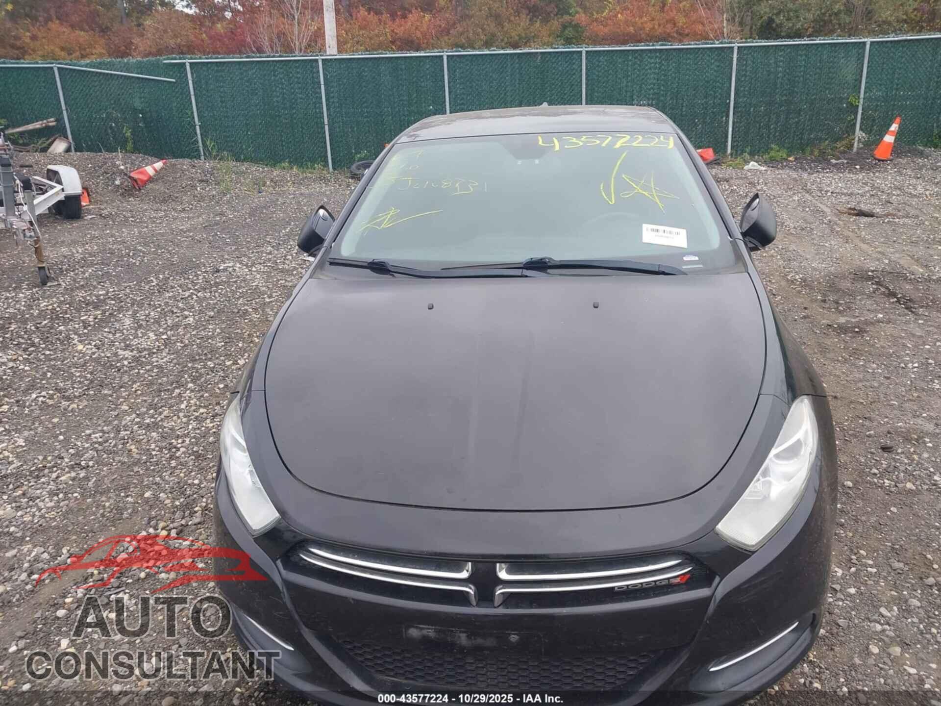 DODGE DART 2015 - 1C3CDFDH2FD278263