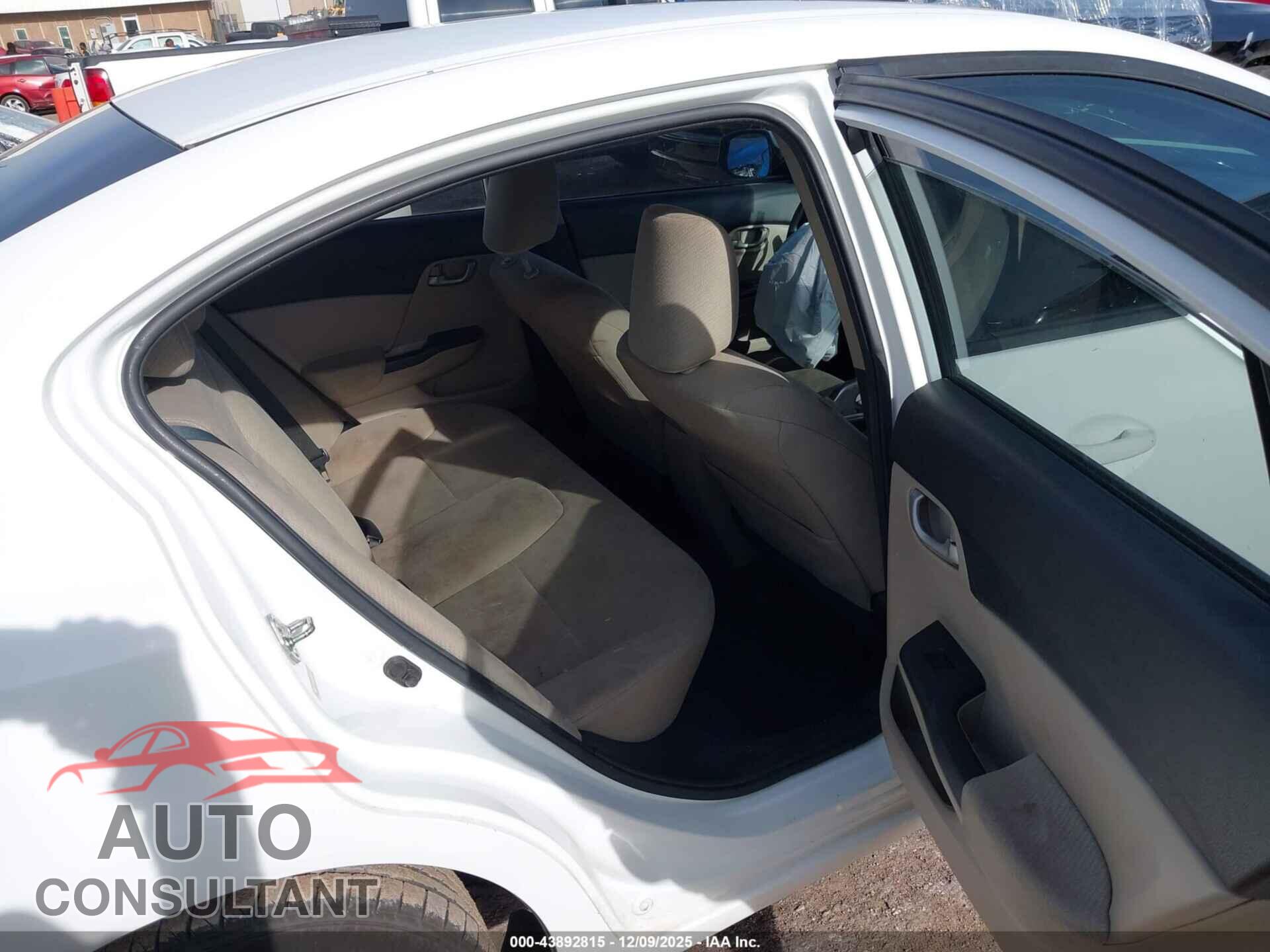 HONDA CIVIC 2013 - 19XFB2F51DE091828