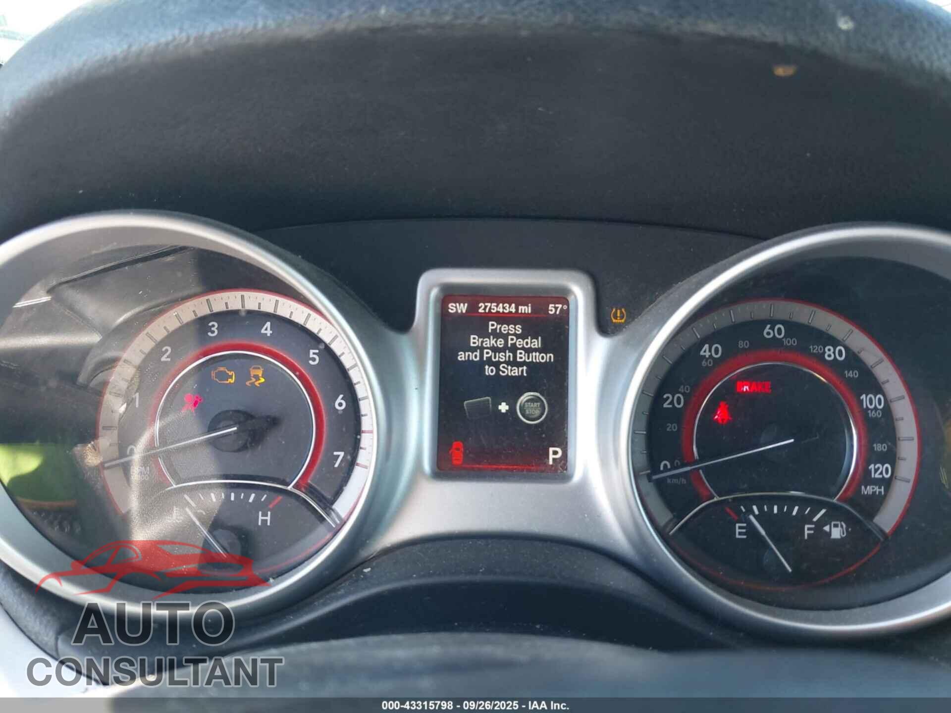 DODGE JOURNEY 2014 - 3C4PDCBB2ET303696