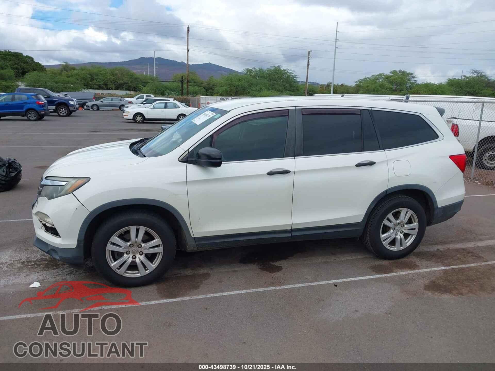 HONDA PILOT 2017 - 5FNYF5H19HB039369