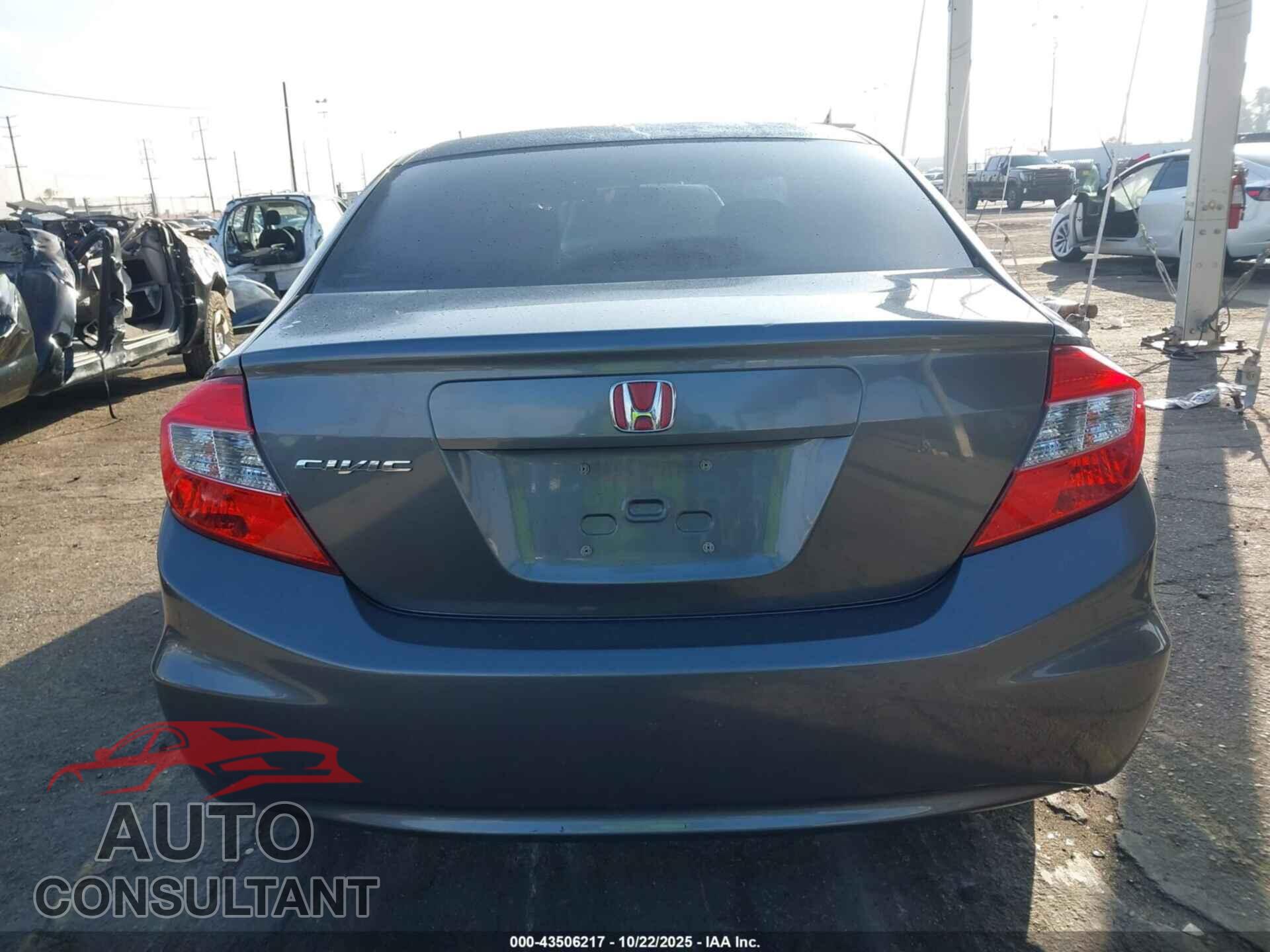 HONDA CIVIC 2012 - 19XFB2F84CE348733