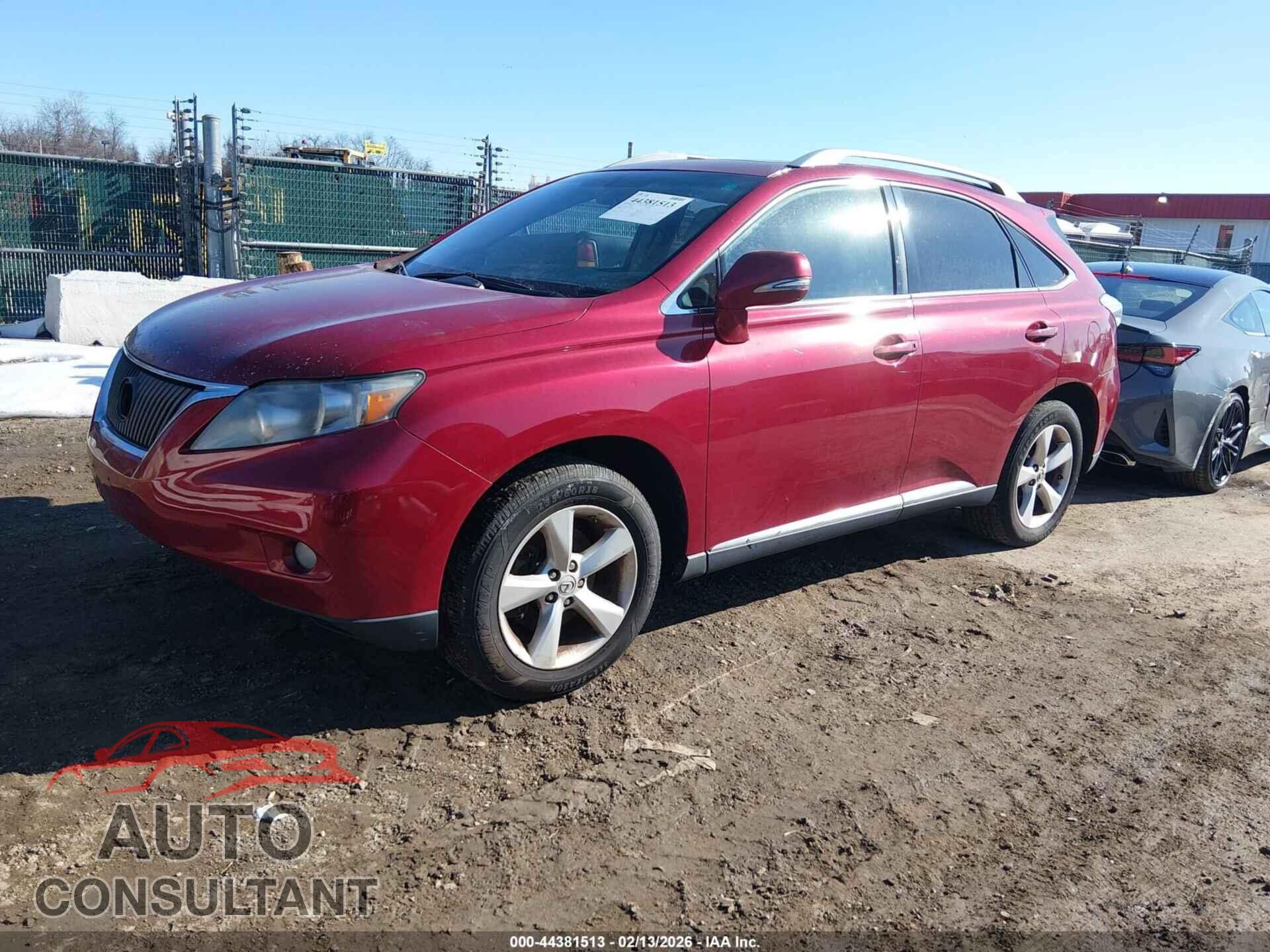 LEXUS RX 350 2011 - 2T2BK1BA0BC084355