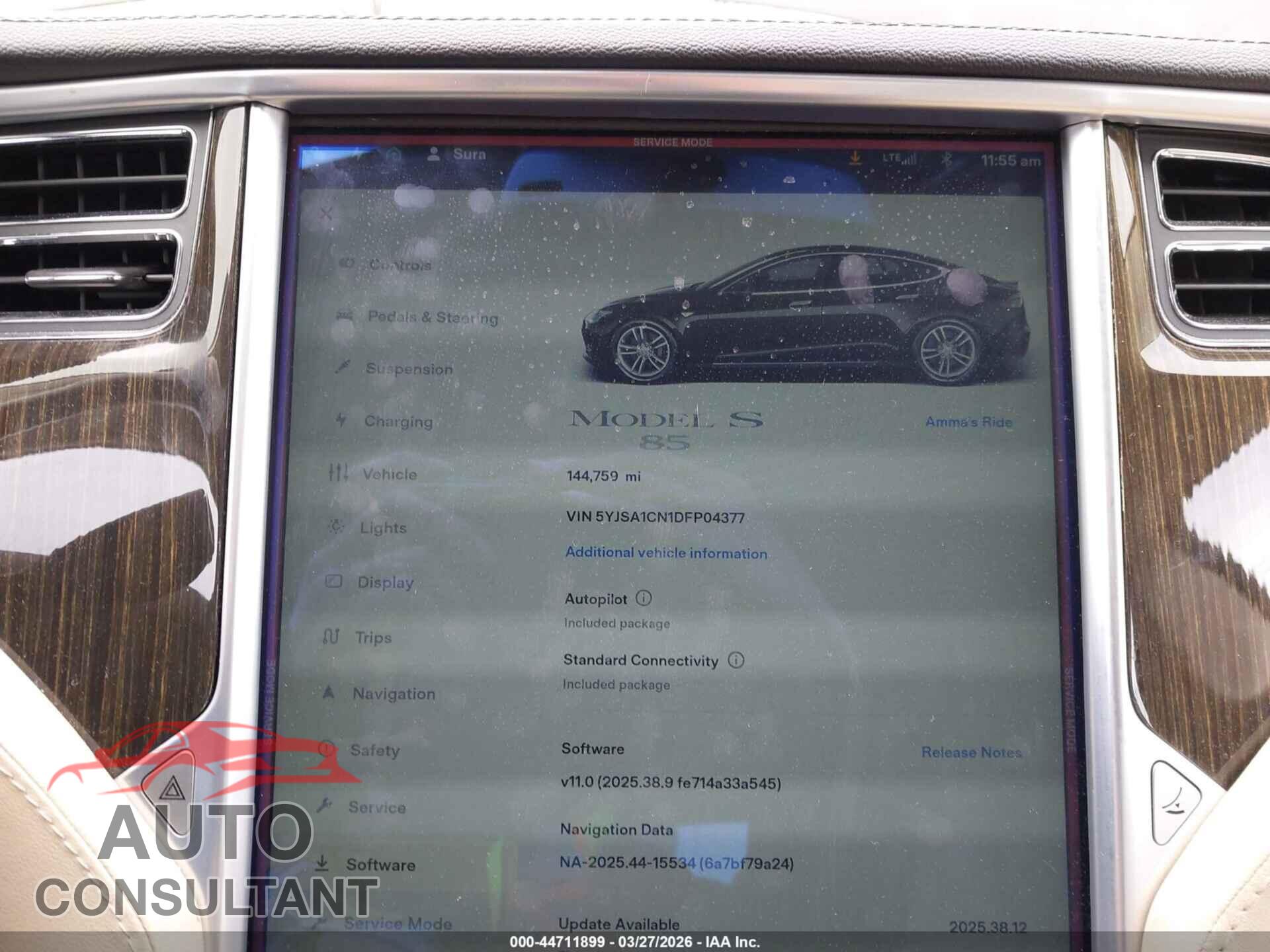 TESLA MODEL S 2013 - 5YJSA1CN1DFP04377