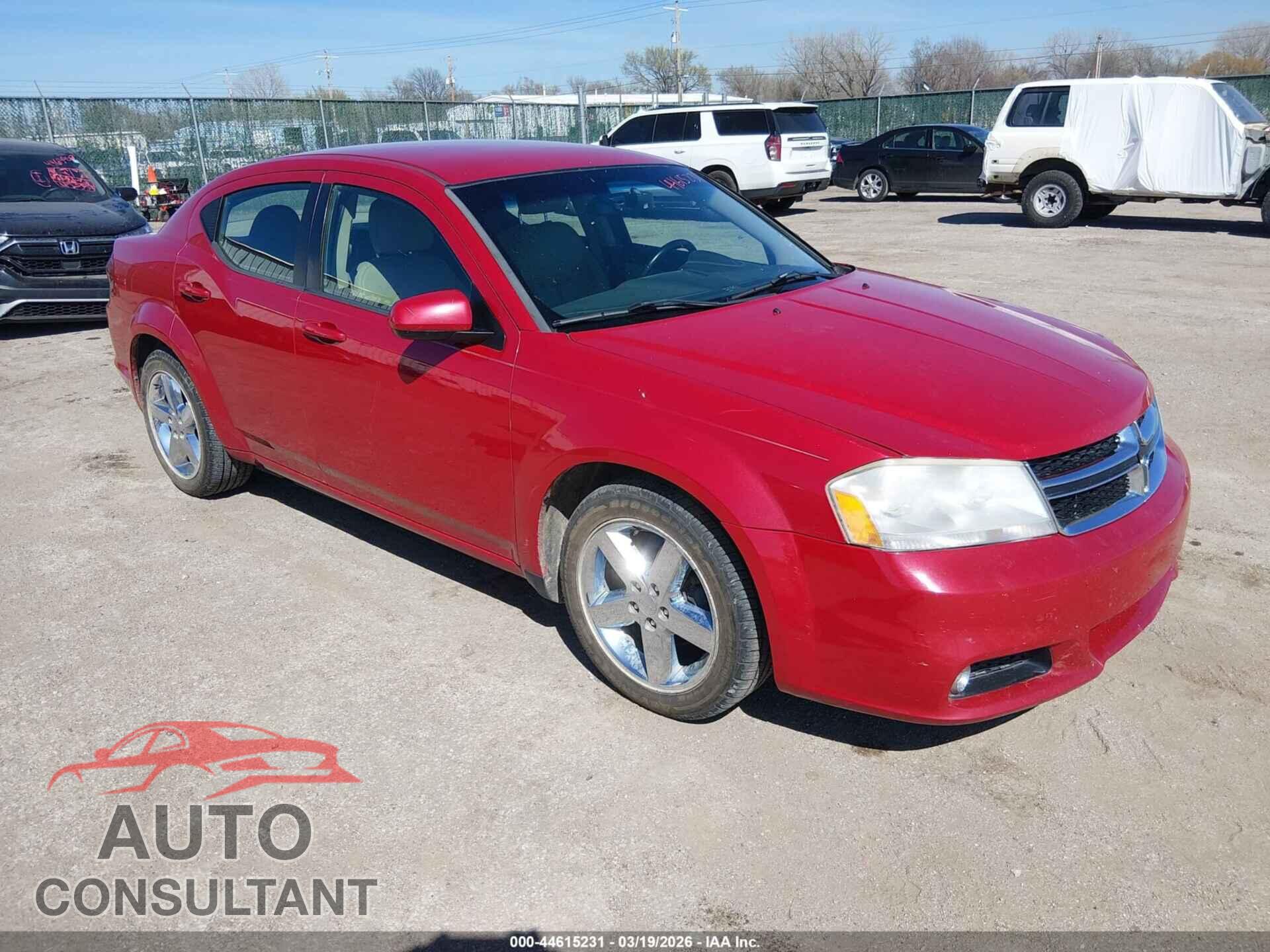 DODGE AVENGER 2011 - 1B3BD2FB9BN509447