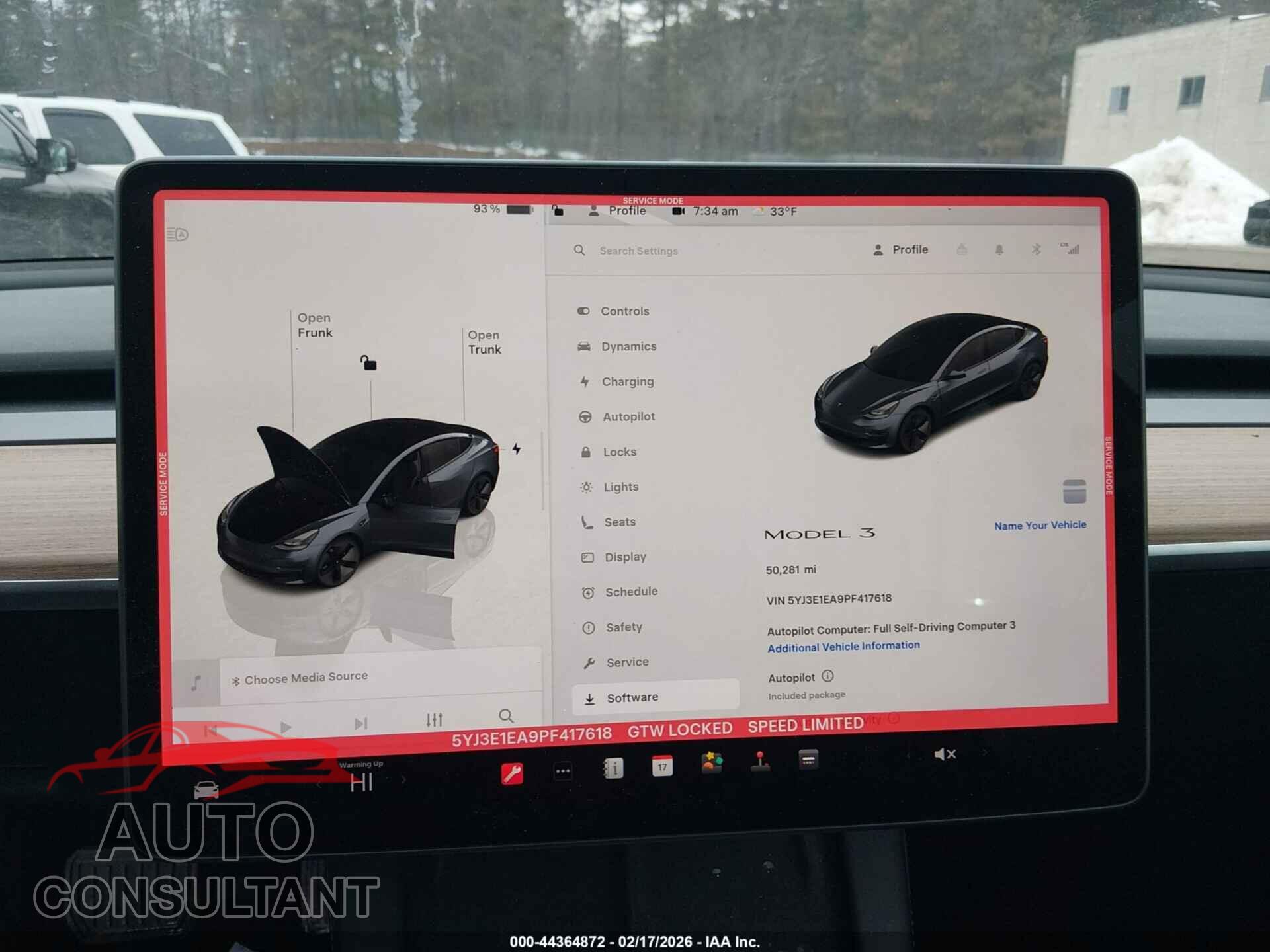 TESLA MODEL 3 2023 - 5YJ3E1EA9PF417618