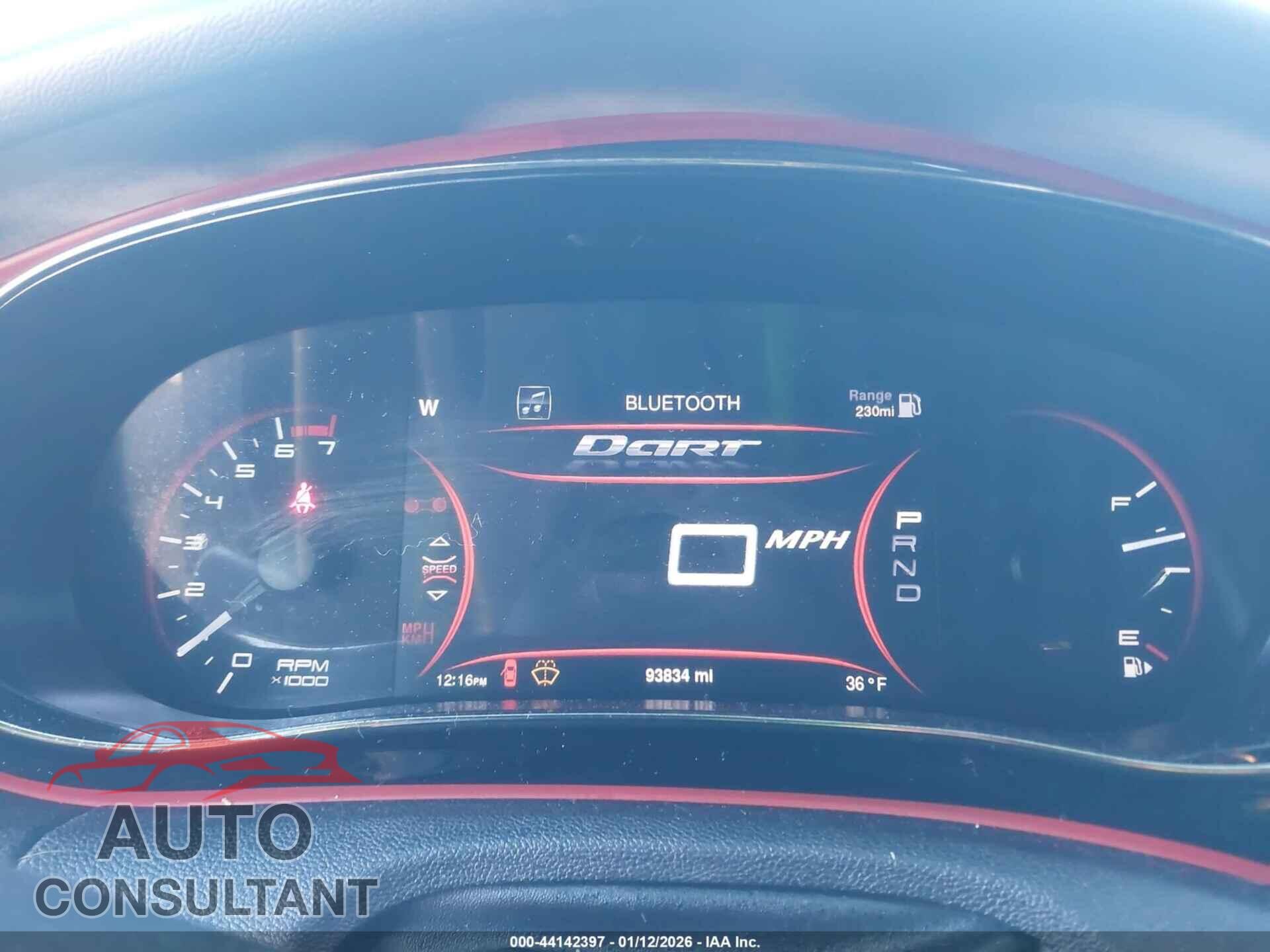 DODGE DART 2014 - 1C3CDFEB4ED914545