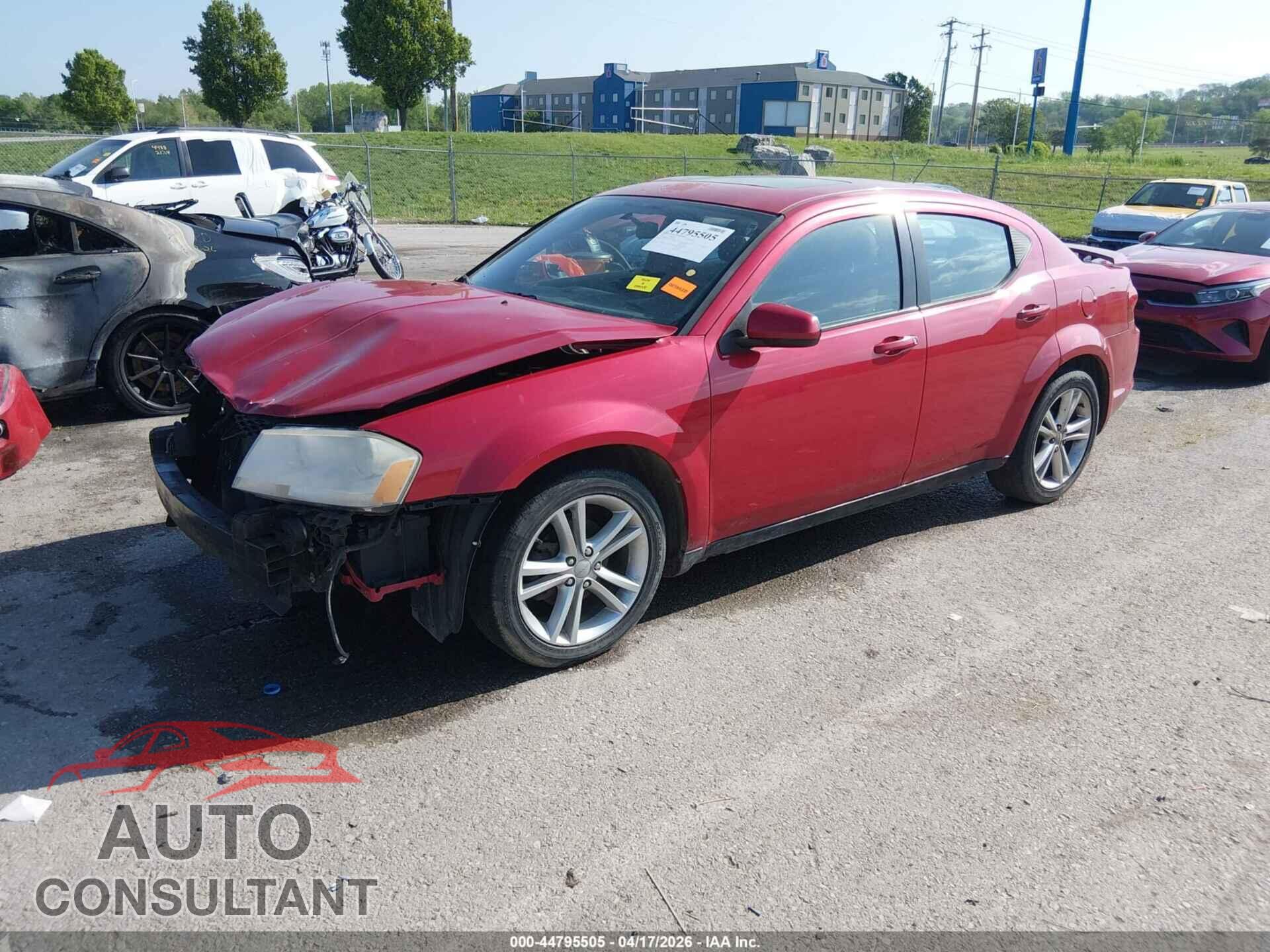 DODGE AVENGER 2011 - 1B3BD1FGXBN595938