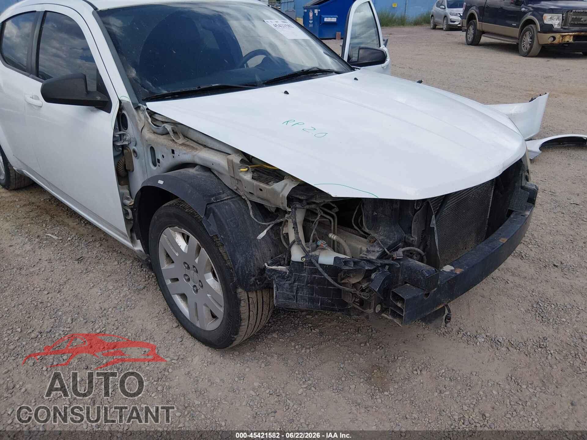 DODGE AVENGER 2013 - 1C3CDZAB8DN530929