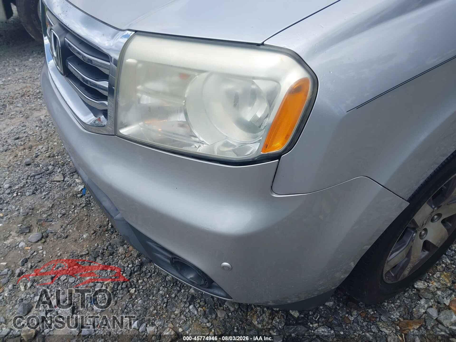 HONDA PILOT 2012 - 5FNYF3H9XCB016928