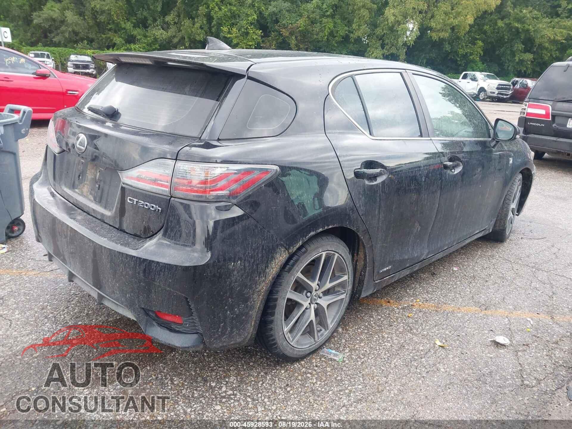 LEXUS CT 200H 2014 - JTHKD5BH4E2190991