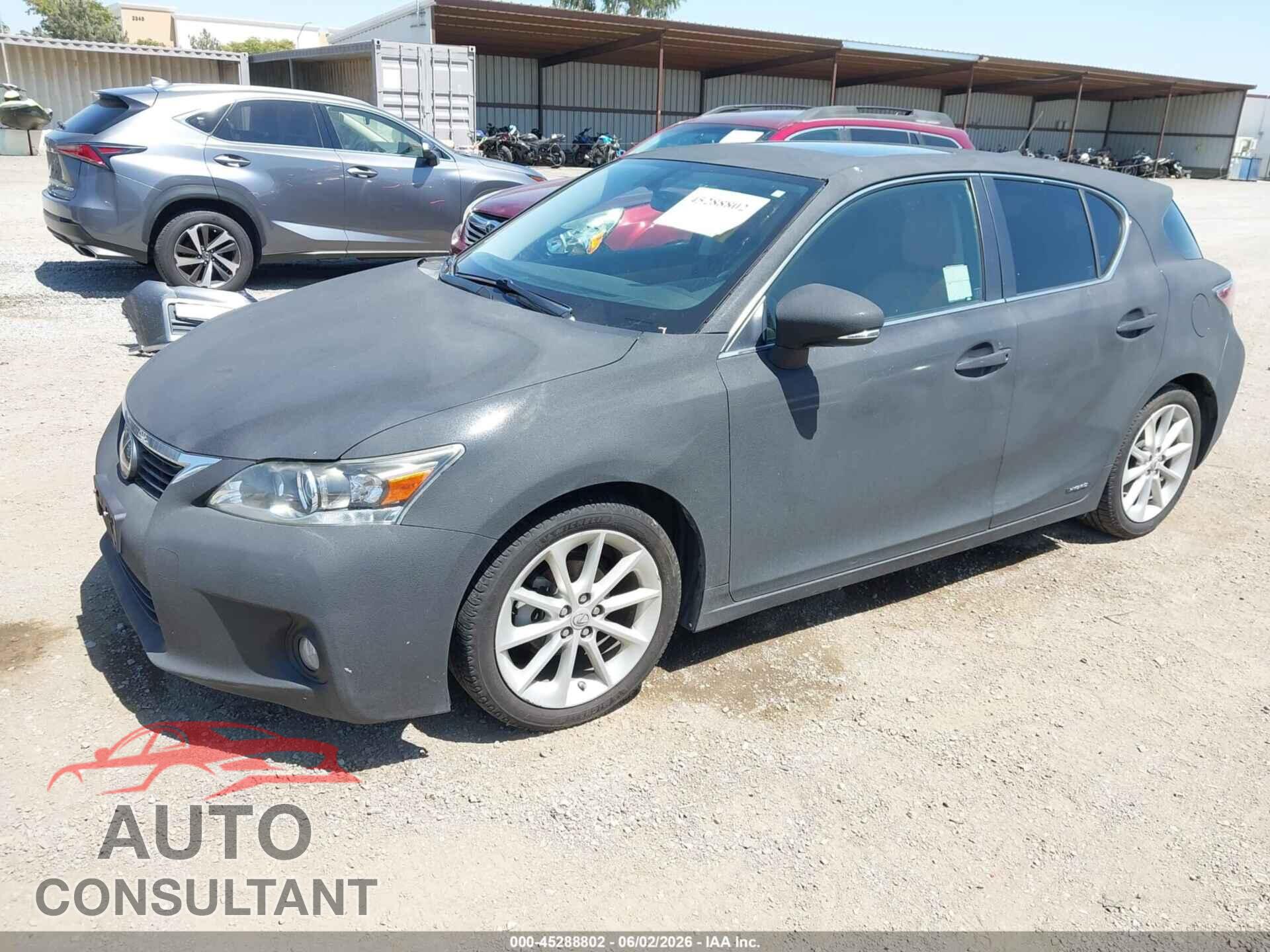 LEXUS CT 200H 2013 - JTHKD5BH8D2167342