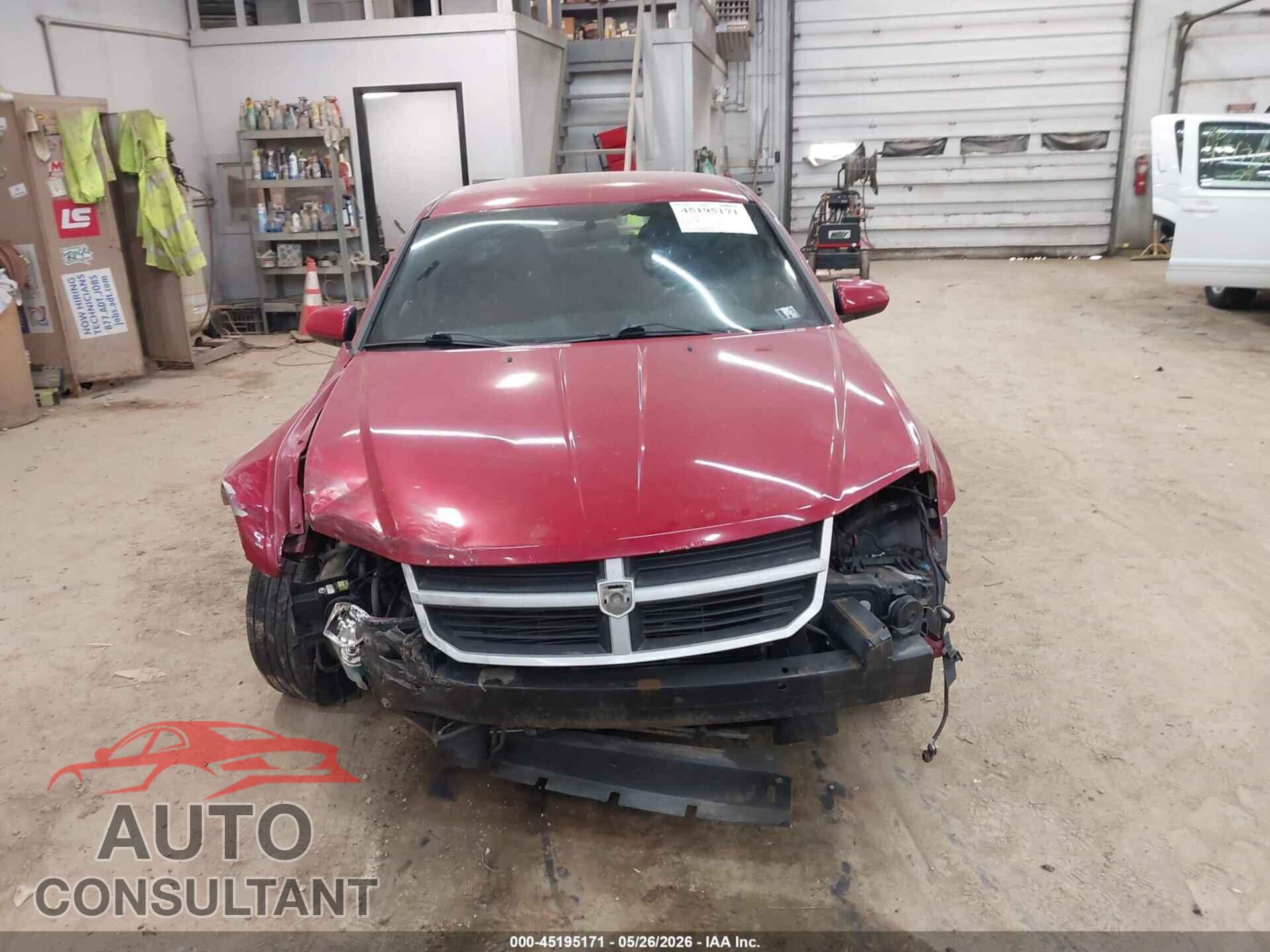 DODGE AVENGER 2012 - 1C3CDZEG6CN142425