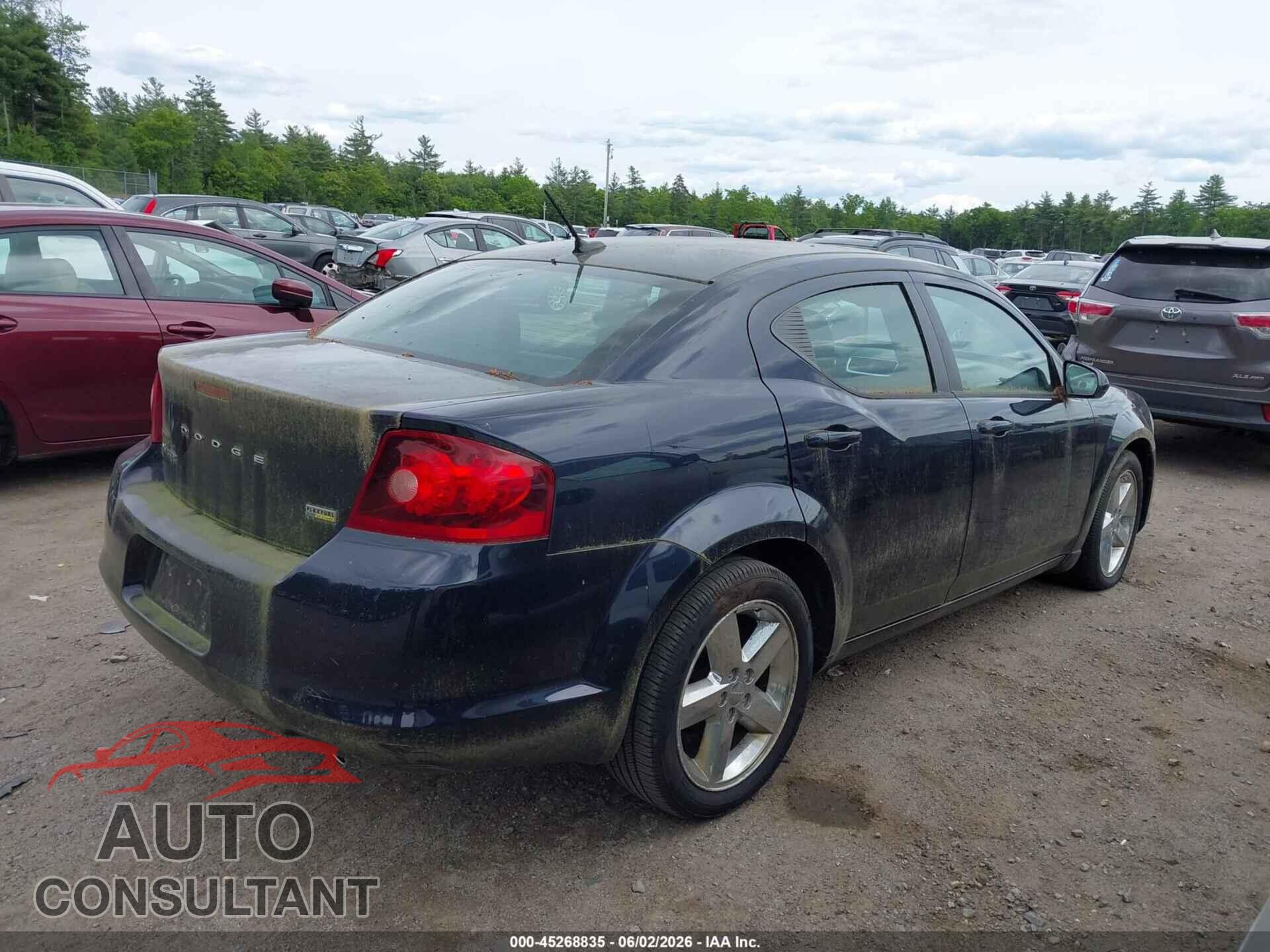 DODGE AVENGER 2011 - 1B3BD2FG2BN541166