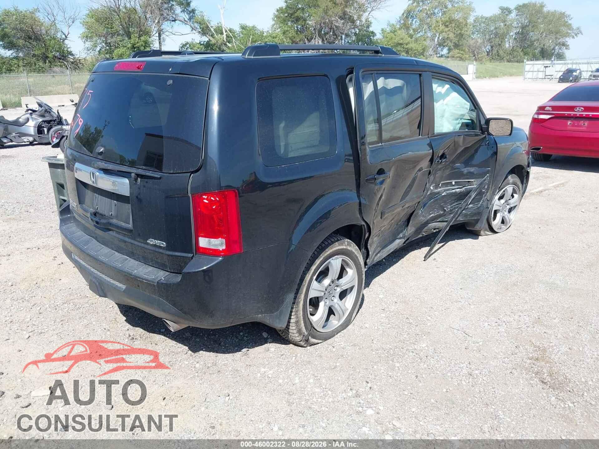 HONDA PILOT 2013 - 5FNYF4H77DB018366