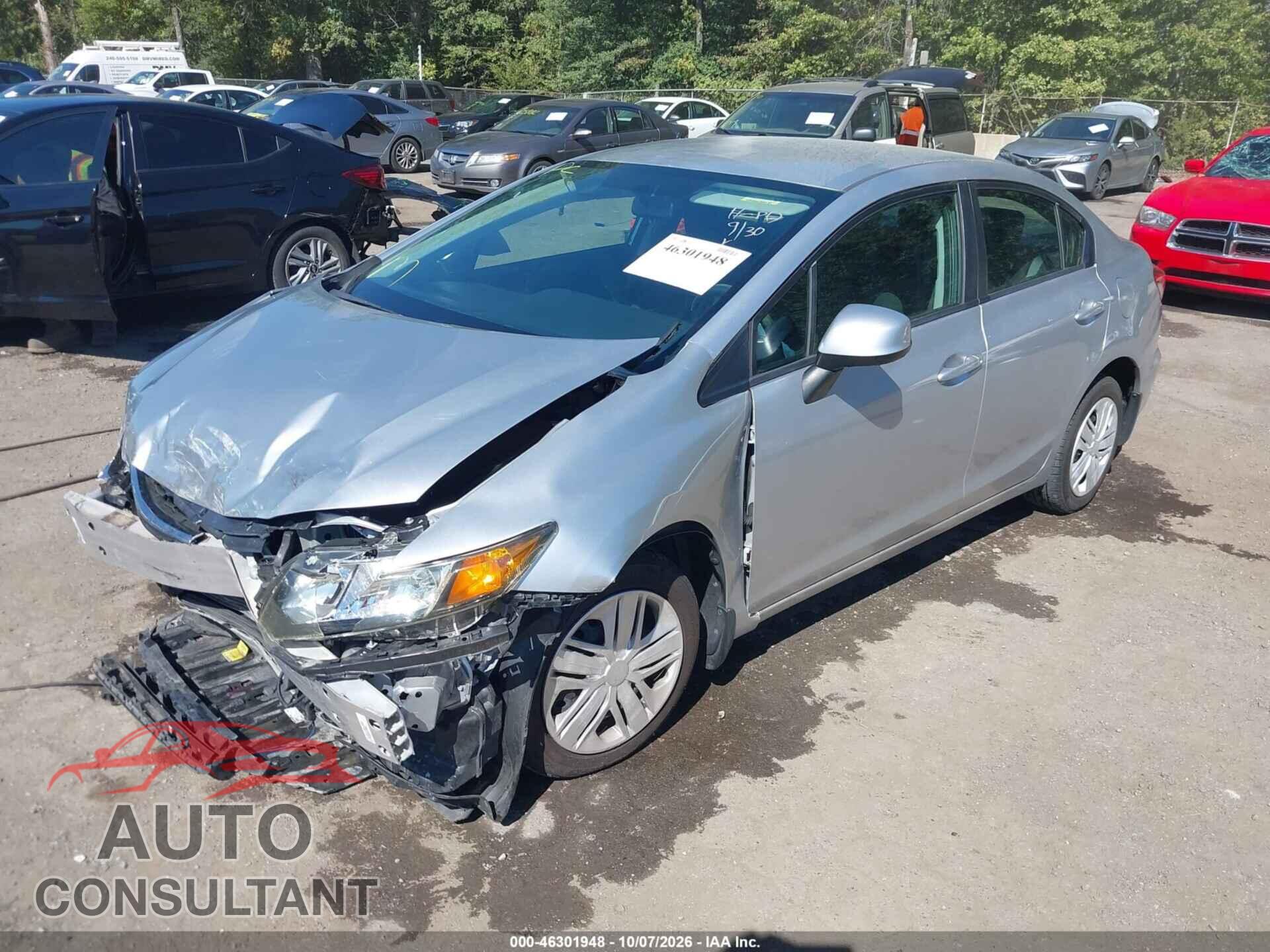 HONDA CIVIC 2013 - 19XFB2F55DE032460
