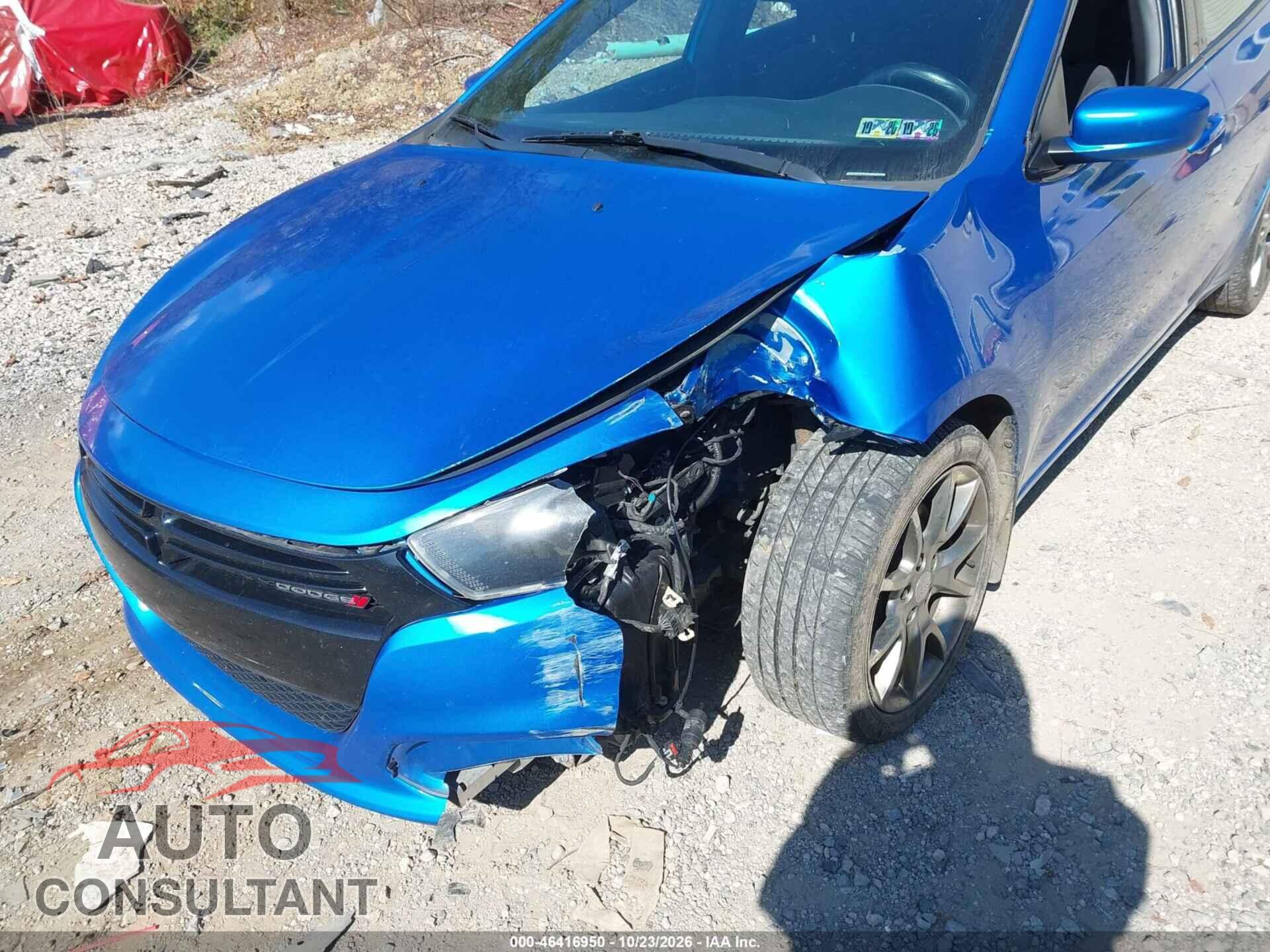DODGE DART 2015 - 1C3CDFBB5FD253906