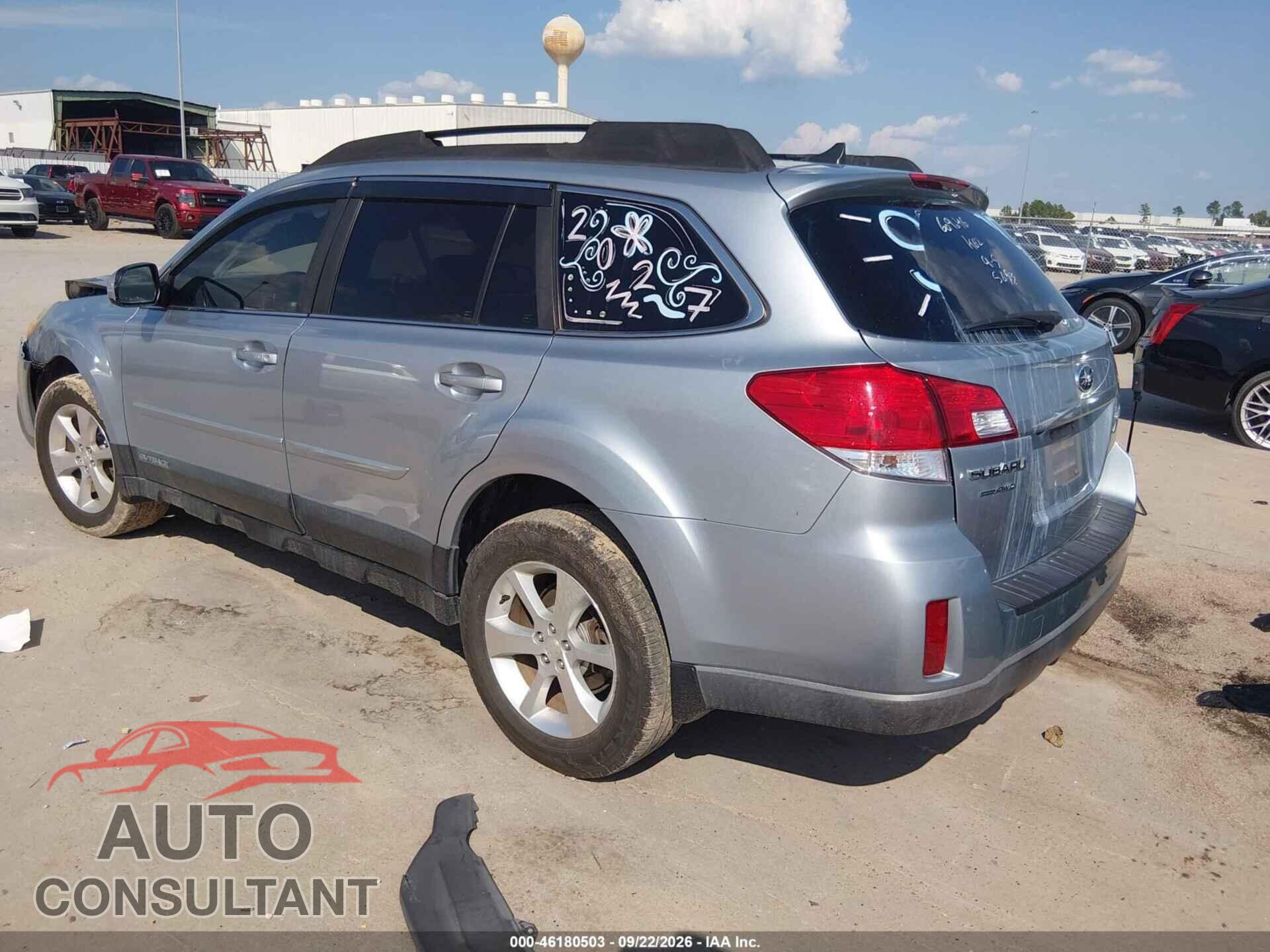 SUBARU OUTBACK 2013 - 4S4BRCLC5D3255653