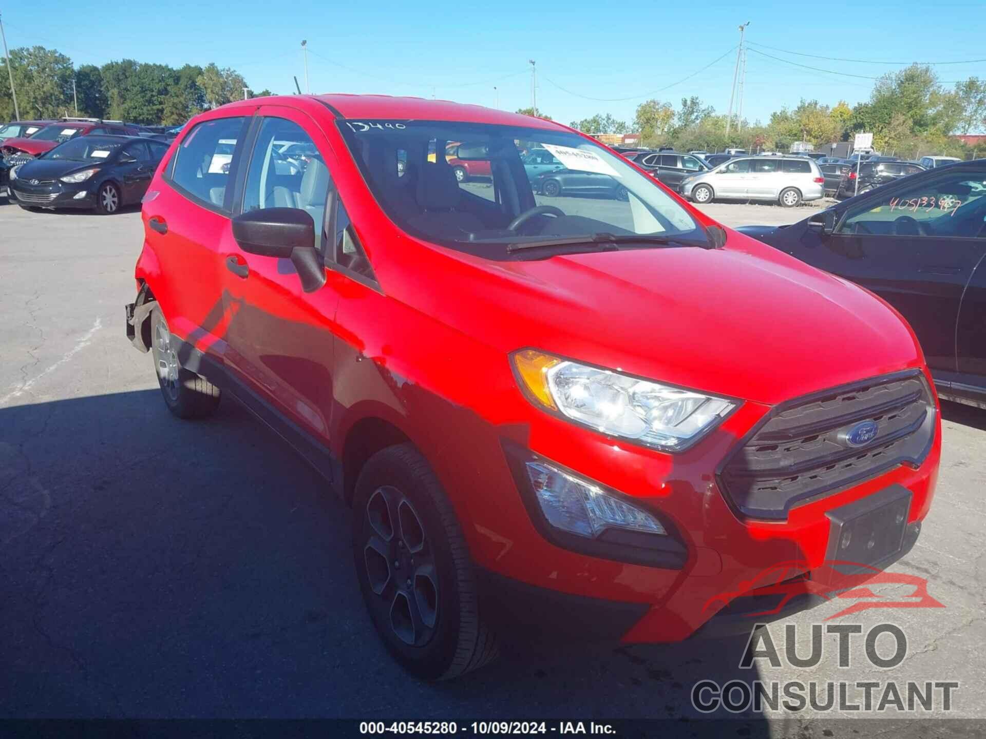 FORD ECOSPORT 2020 - MAJ6S3FL0LC395149