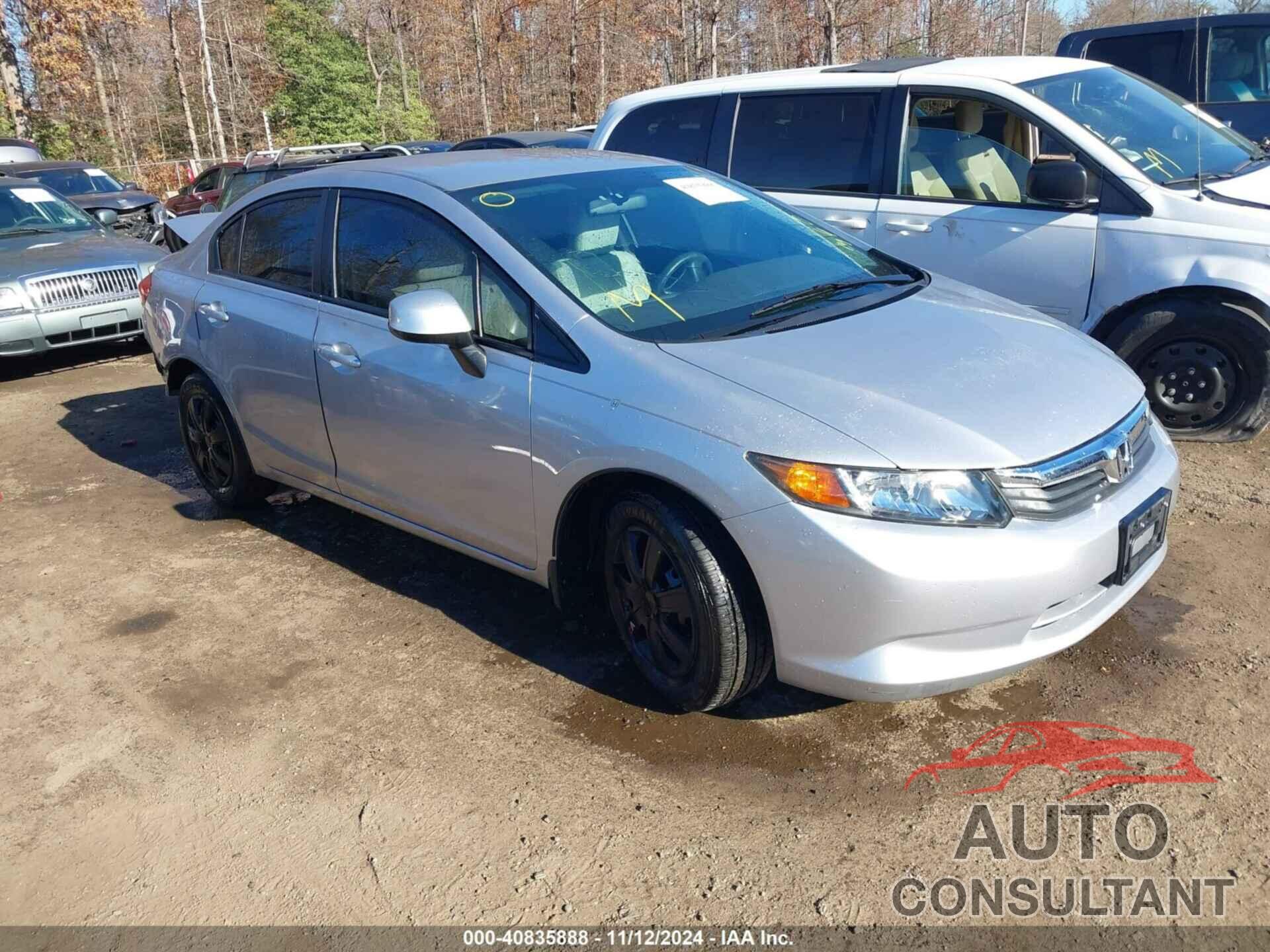 HONDA CIVIC 2012 - 19XFB2F55CE089885