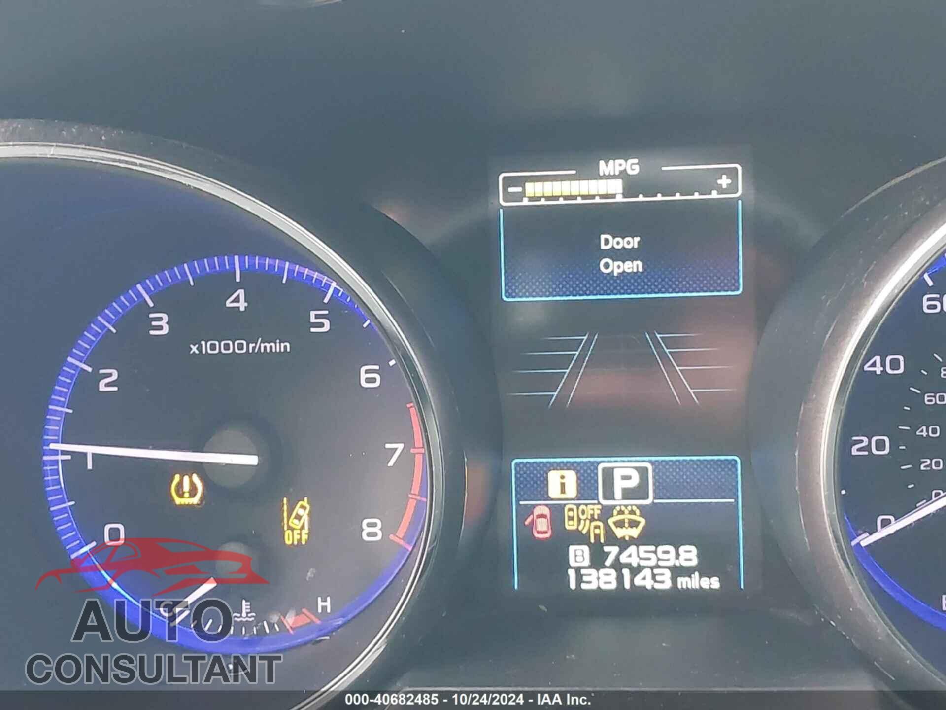 SUBARU OUTBACK 2016 - 4S4BSENC8G3240047
