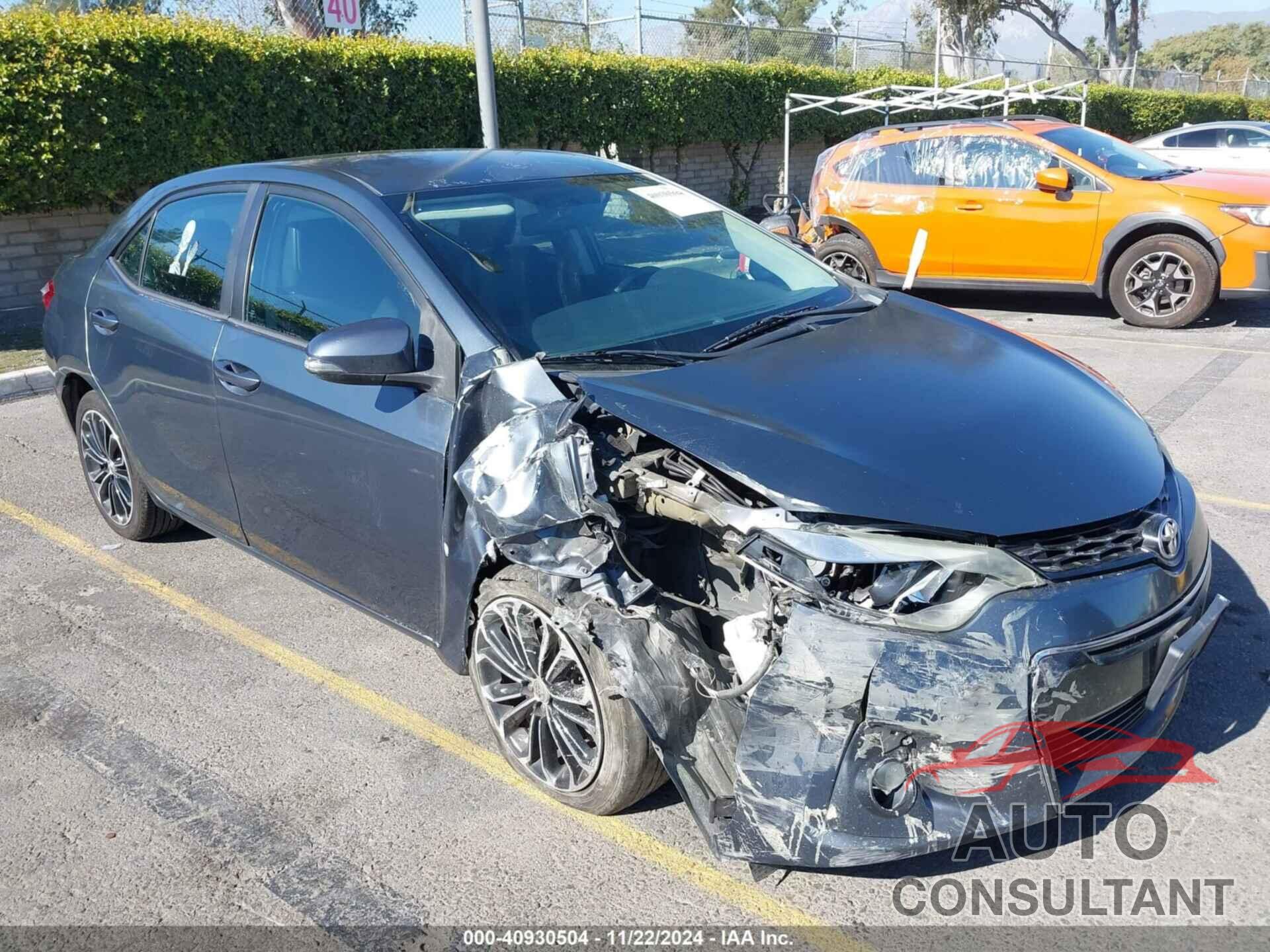 TOYOTA COROLLA 2015 - 5YFBURHE8FP321588