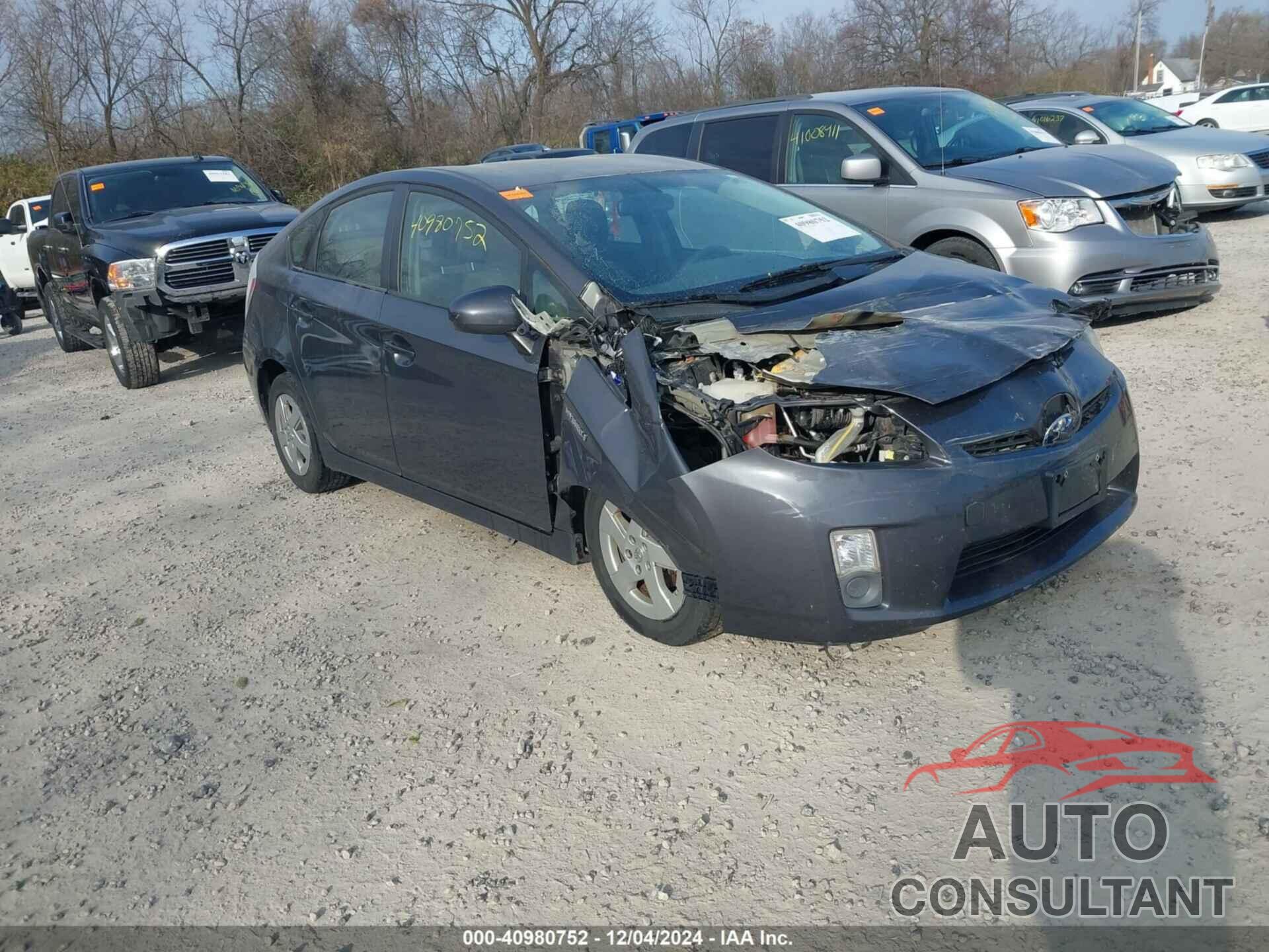 TOYOTA PRIUS 2011 - JTDKN3DU9B0256956