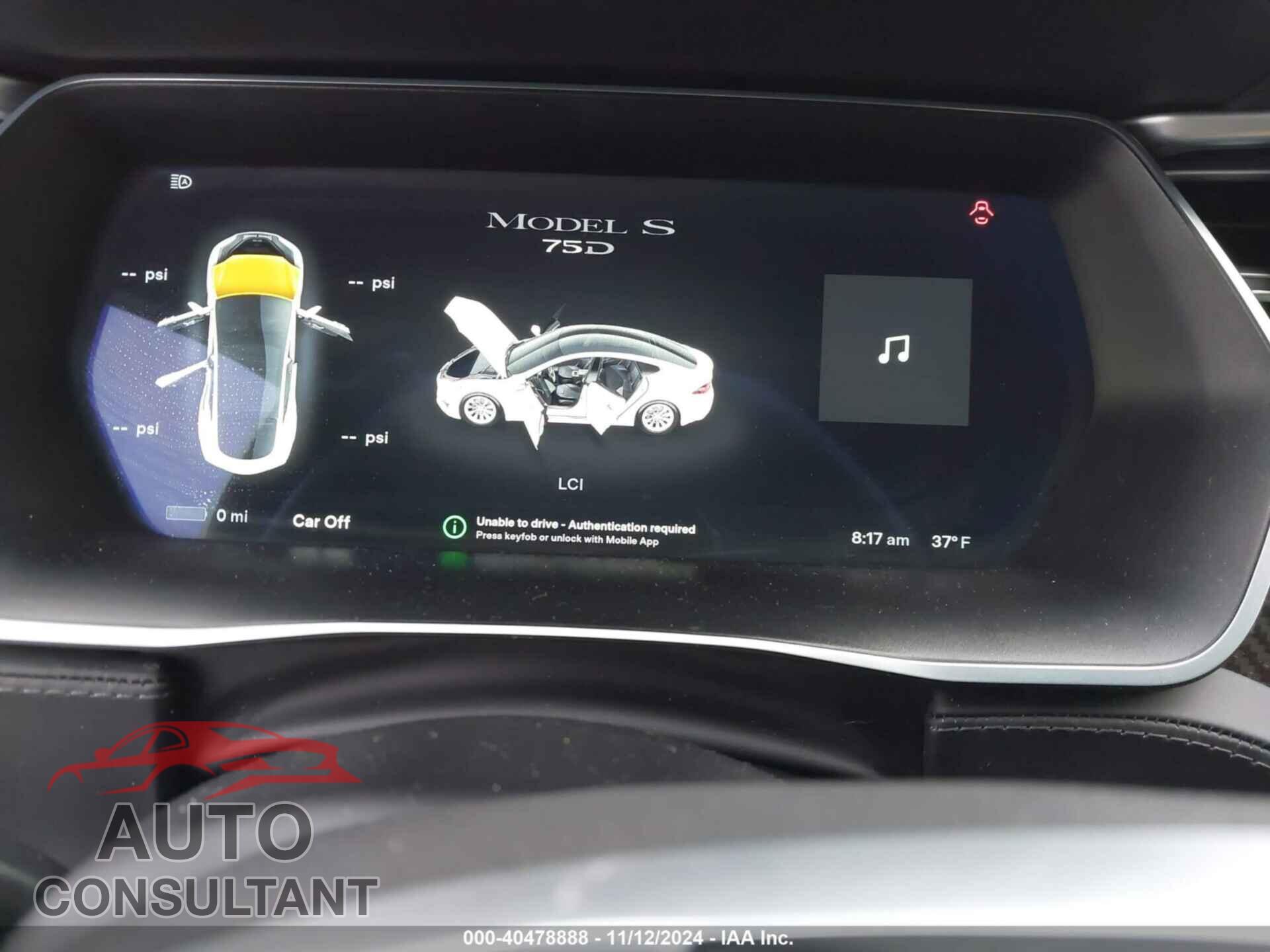 TESLA MODEL S 2017 - 5YJSA1E26HF192530