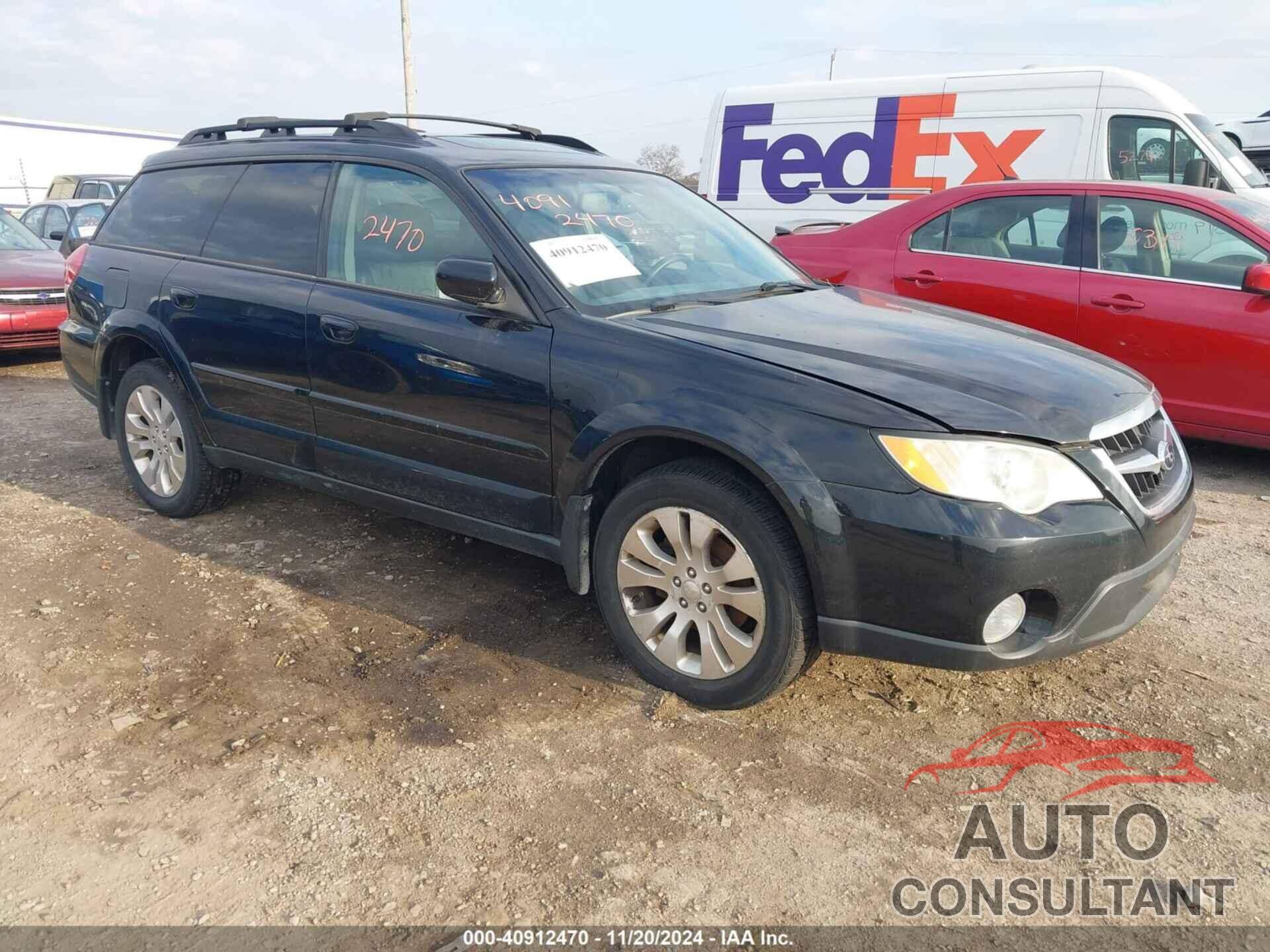 SUBARU OUTBACK 2009 - 4S4BP66C797318478