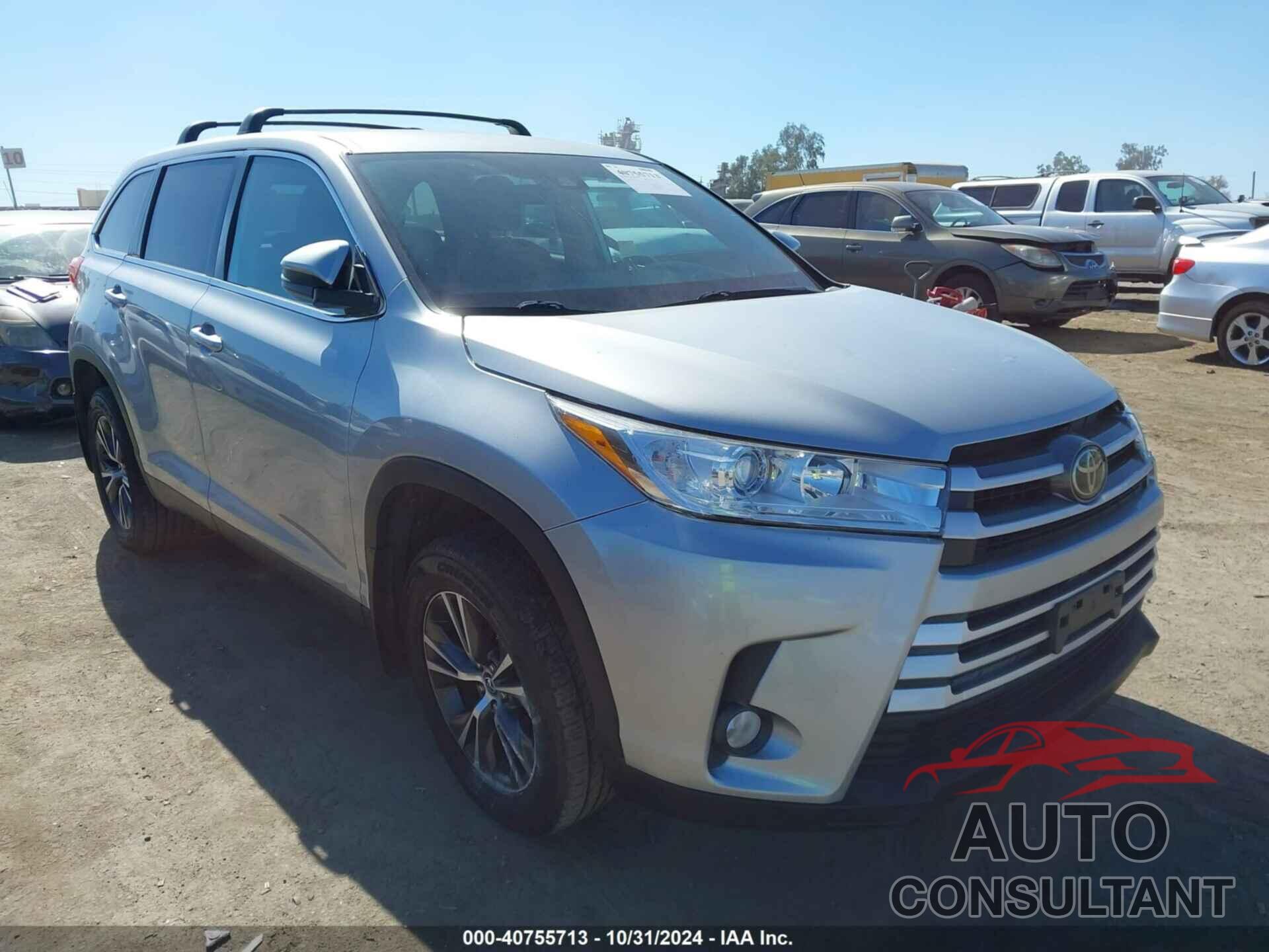 TOYOTA HIGHLANDER 2019 - 5TDZZRFHXKS300675