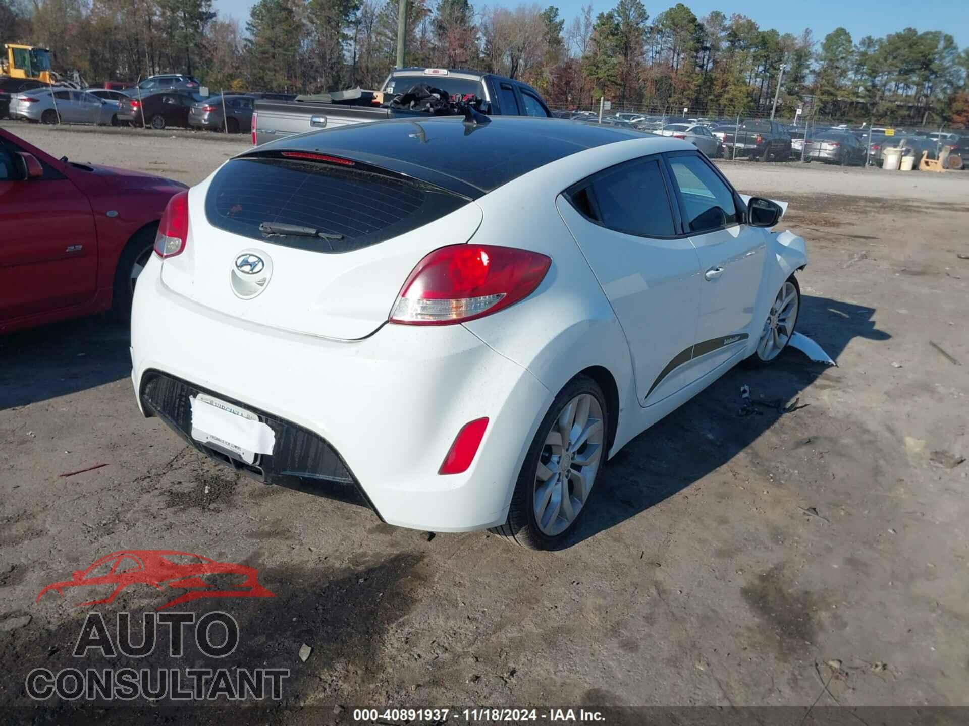 HYUNDAI VELOSTER 2013 - KMHTC6ADXDU098294