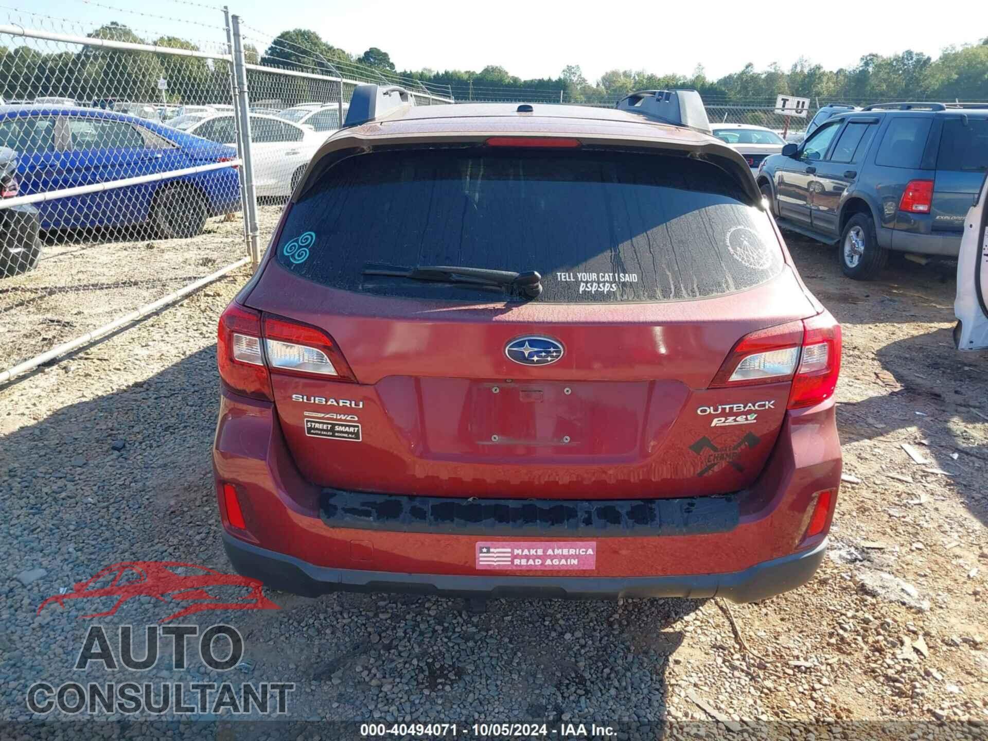 SUBARU OUTBACK 2015 - 4S4BSACC7F3263247