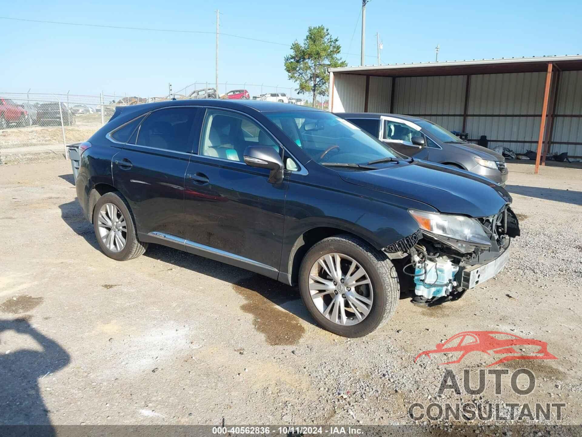 LEXUS RX 450H 2010 - JTJZB1BA3A2001403