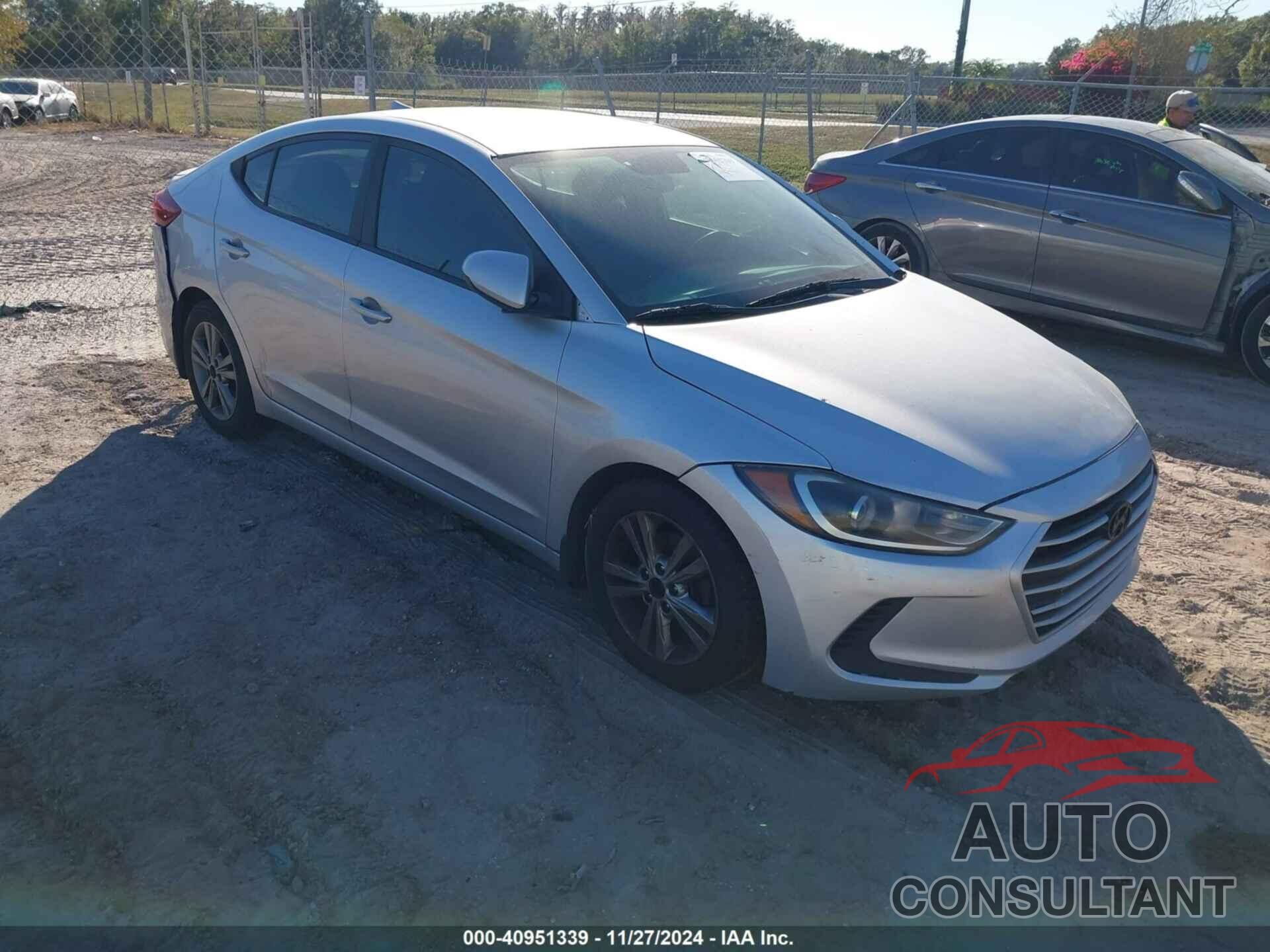 HYUNDAI ELANTRA 2018 - 5NPD84LF0JH369270