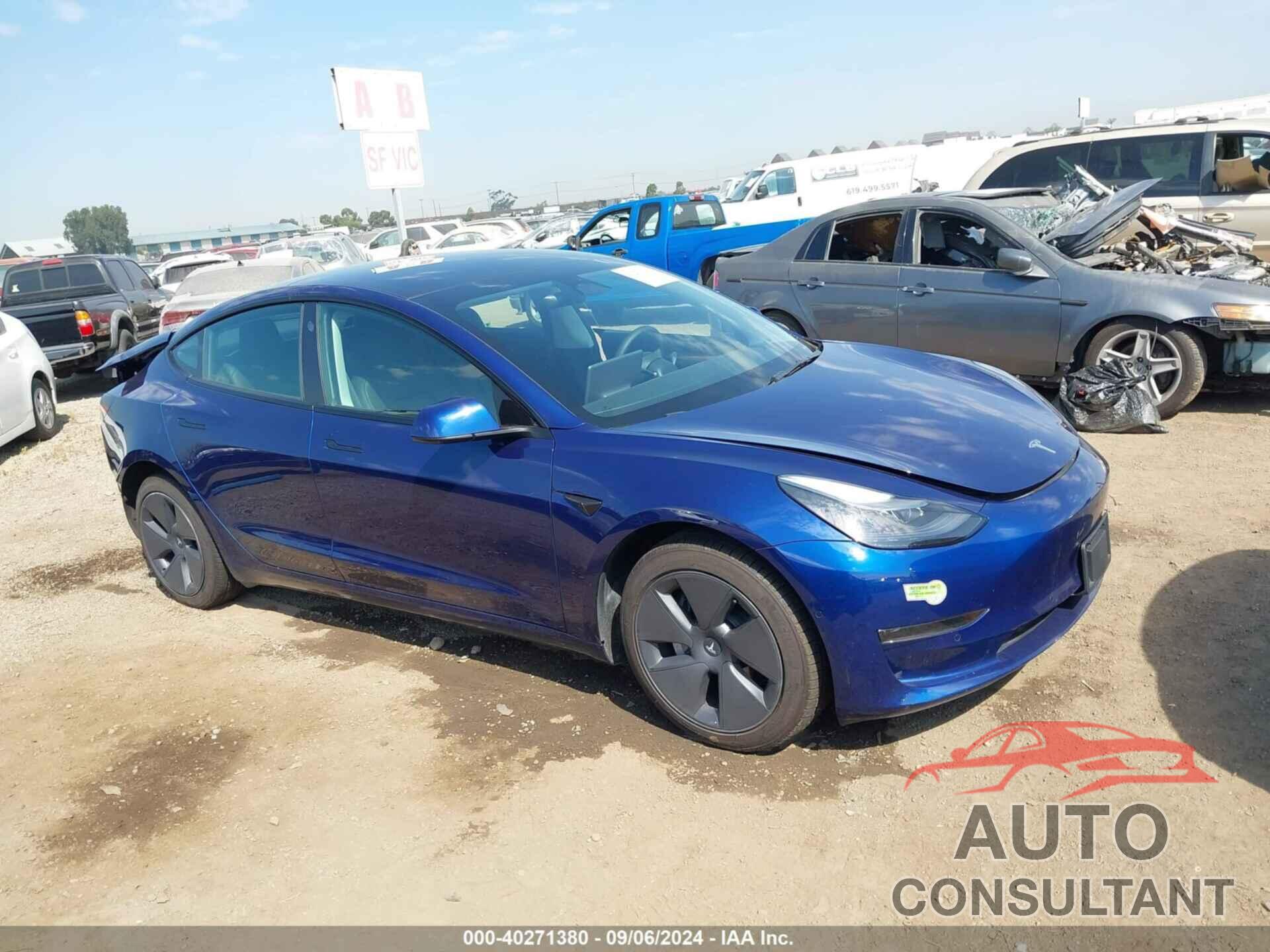 TESLA MODEL 3 2022 - 5YJ3E1EA2NF318717