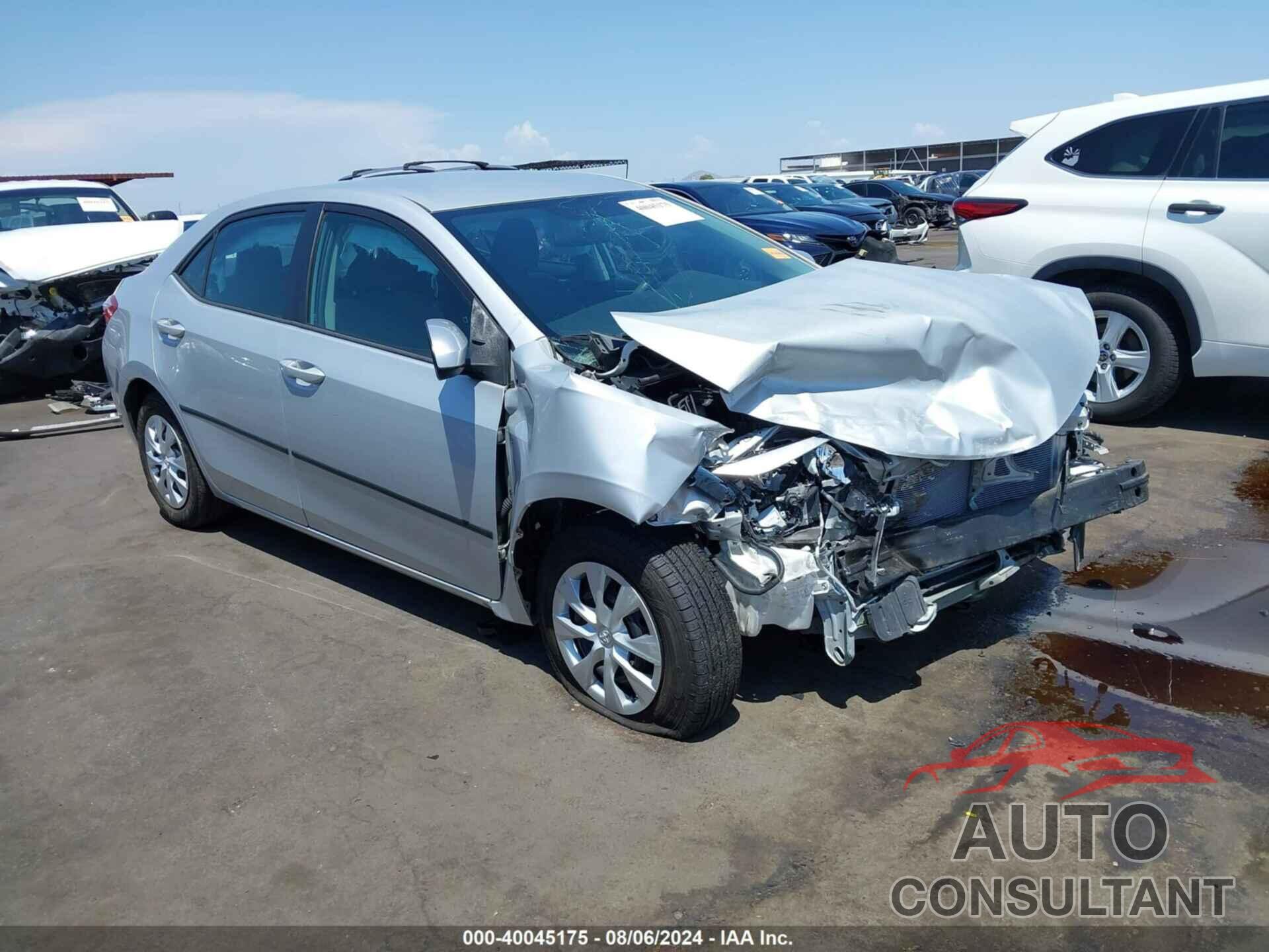 TOYOTA COROLLA 2016 - 2T1BURHE9GC600257
