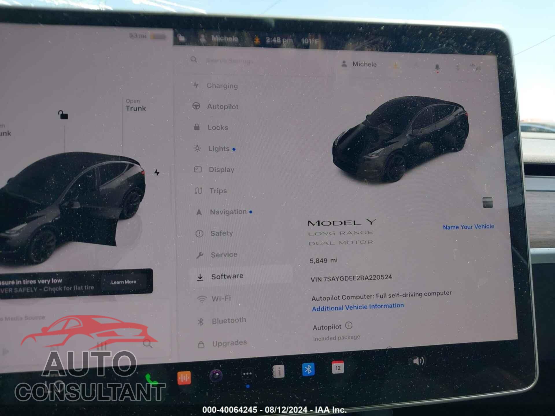 TESLA MODEL Y 2024 - 7SAYGDEE2RA220524