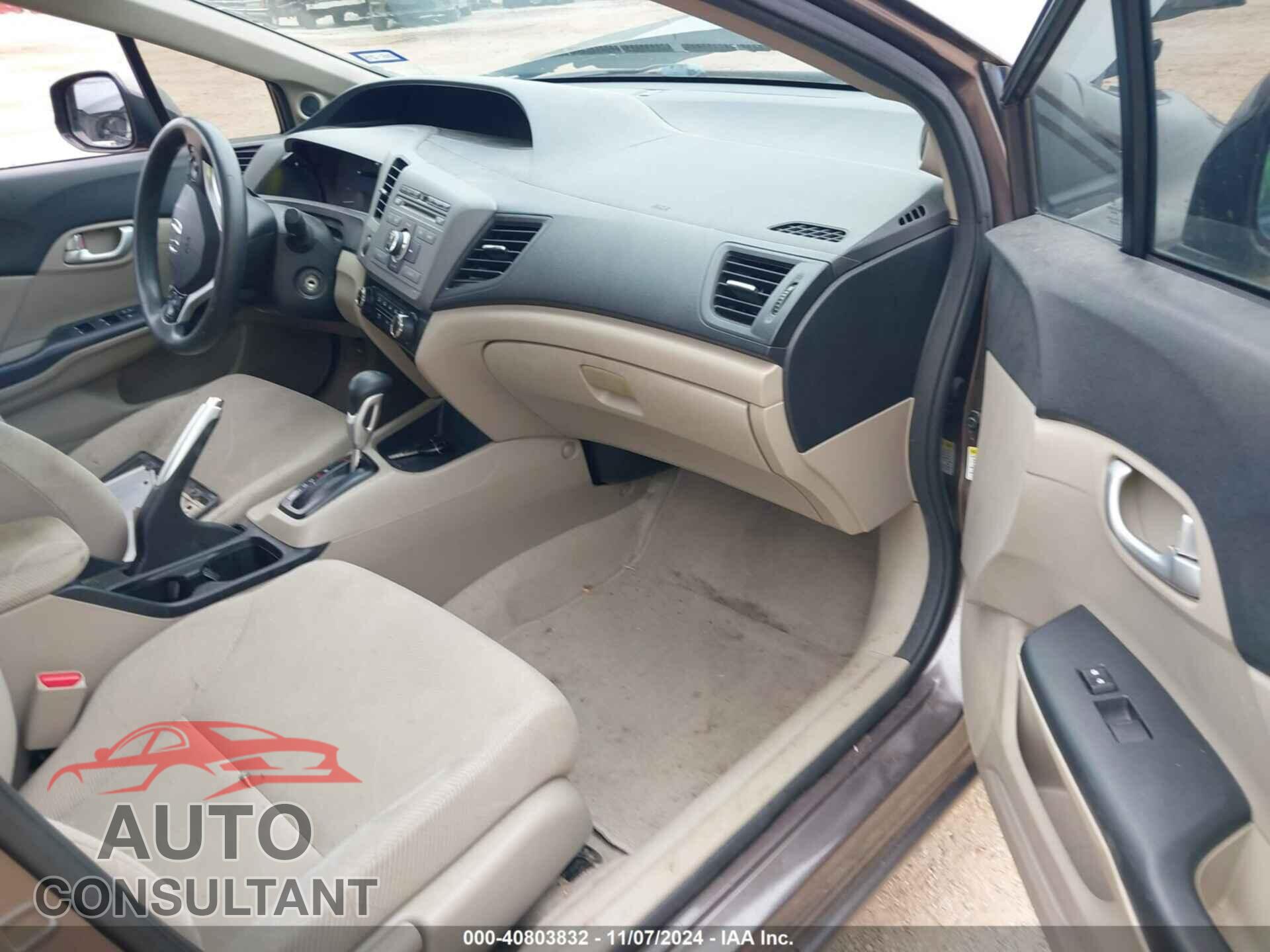 HONDA CIVIC 2012 - 2HGFB2F87CH535907