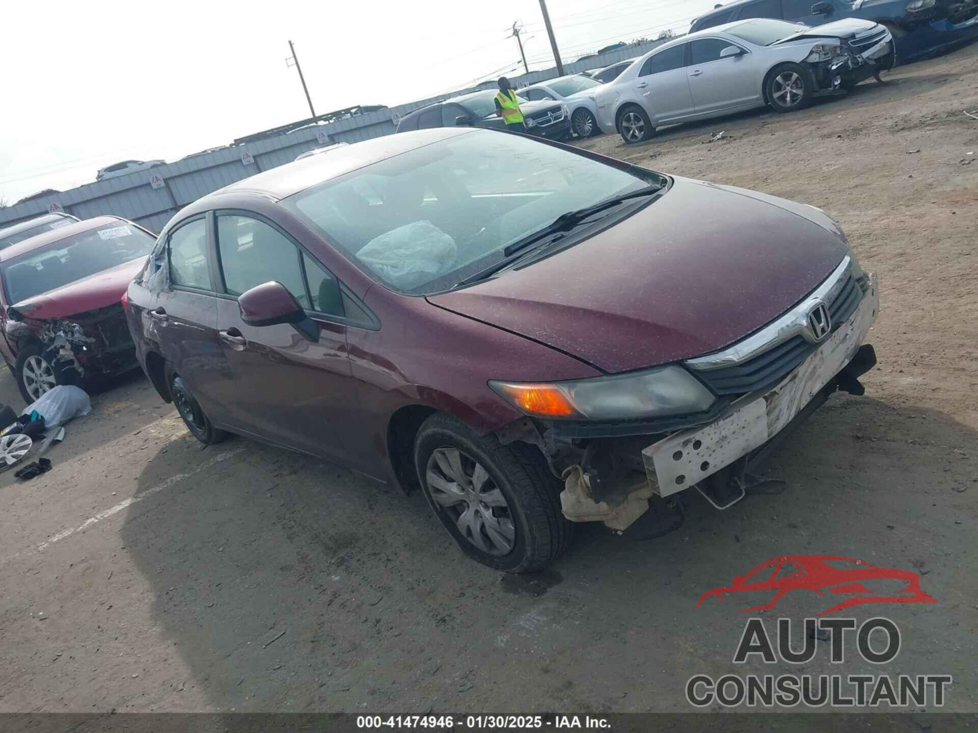 HONDA CIVIC 2012 - 19XFB2F51CE027559