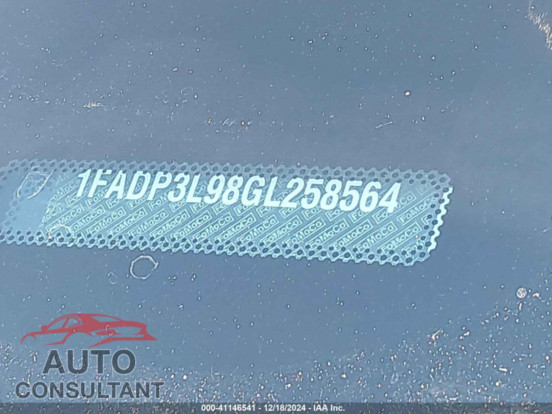FORD FOCUS ST 2016 - 1FADP3L98GL258564