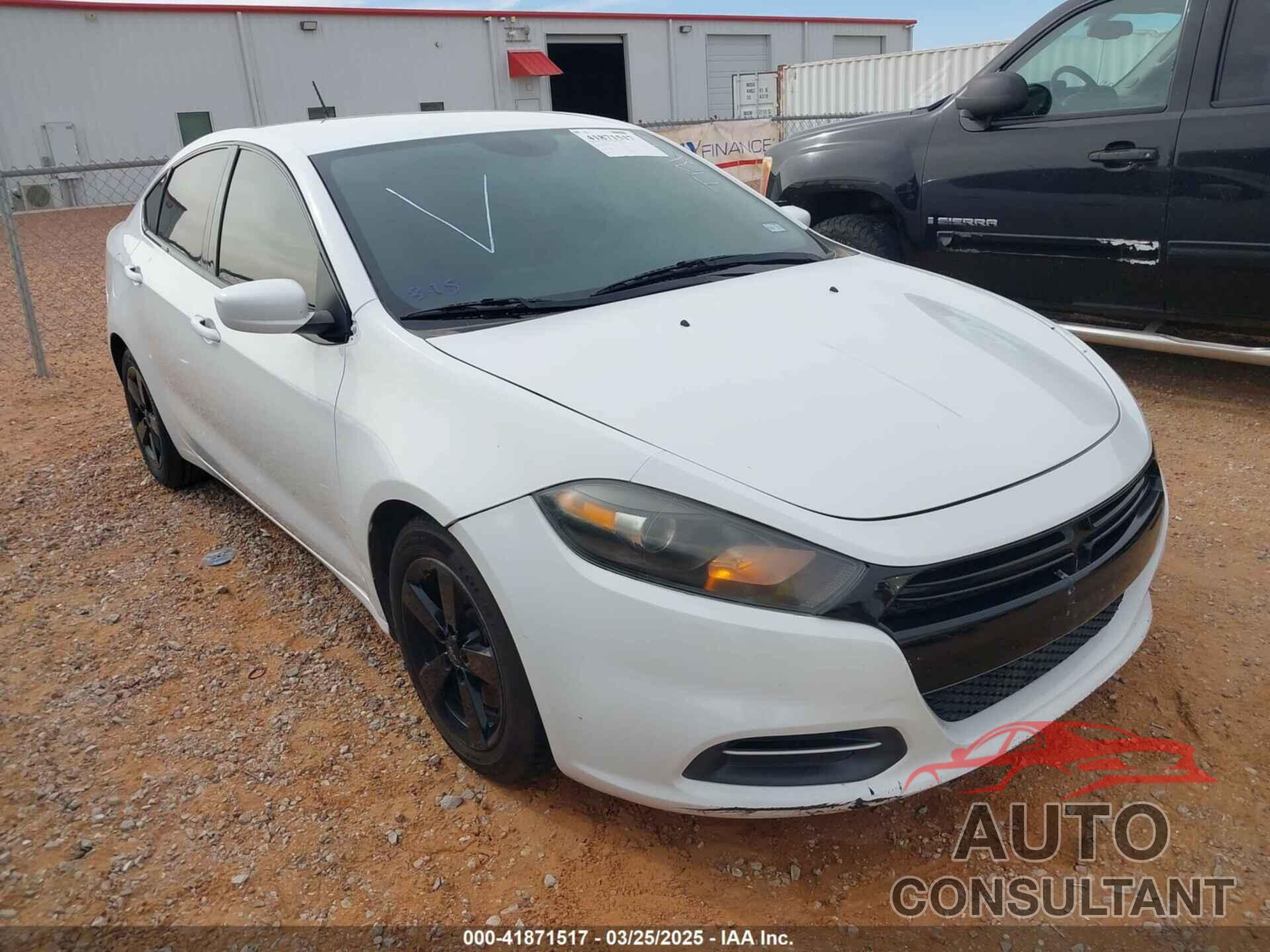 DODGE DART 2015 - 1C3CDFBB8FD390323