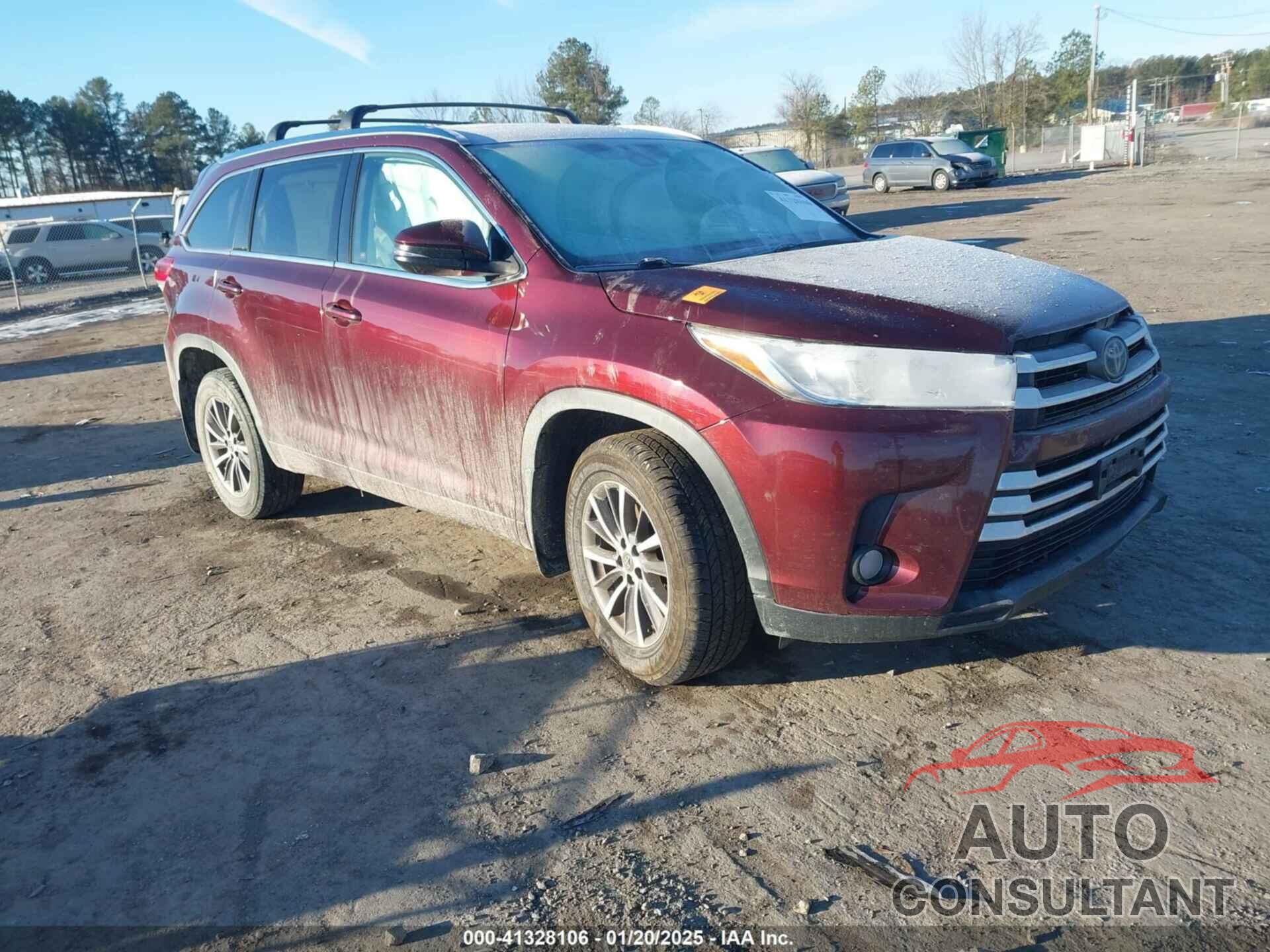 TOYOTA HIGHLANDER 2018 - 5TDJZRFH4JS822598