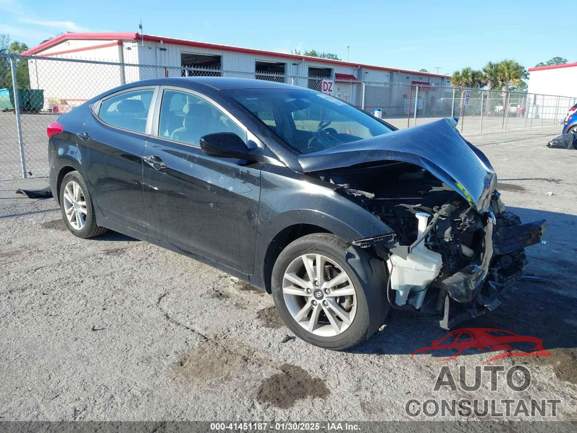 HYUNDAI ELANTRA 2013 - KMHDH4AE1DU556873