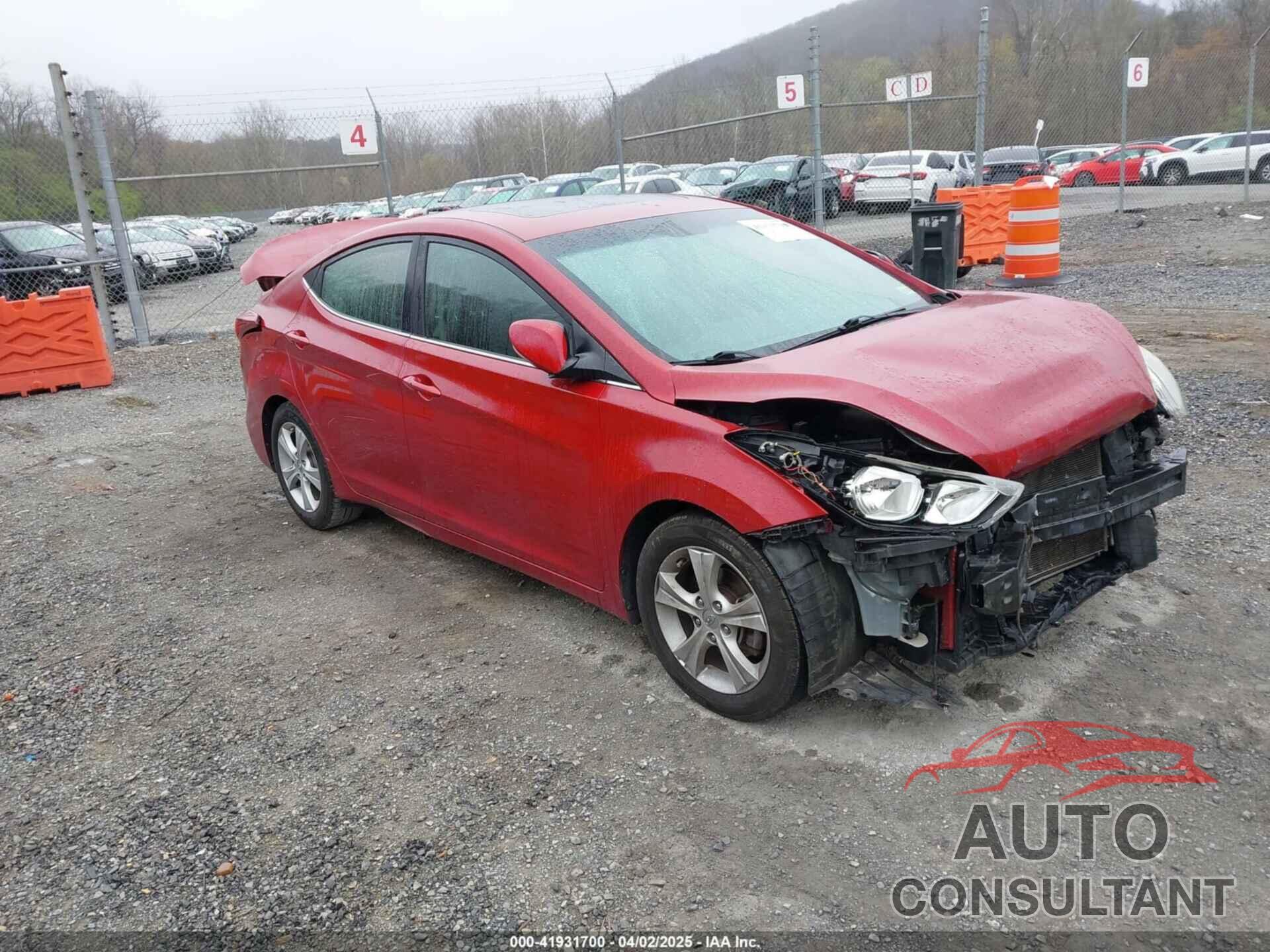 HYUNDAI ELANTRA 2016 - KMHDH4AE6GU601567