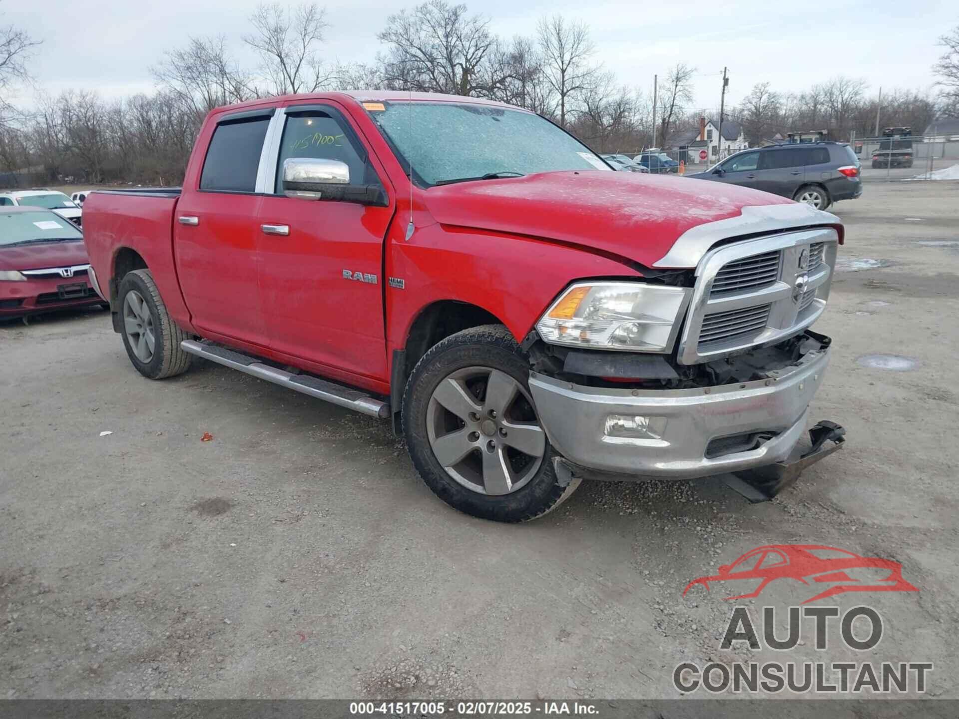 DODGE RAM 1500 2010 - 1D7RV1CT1AS261380