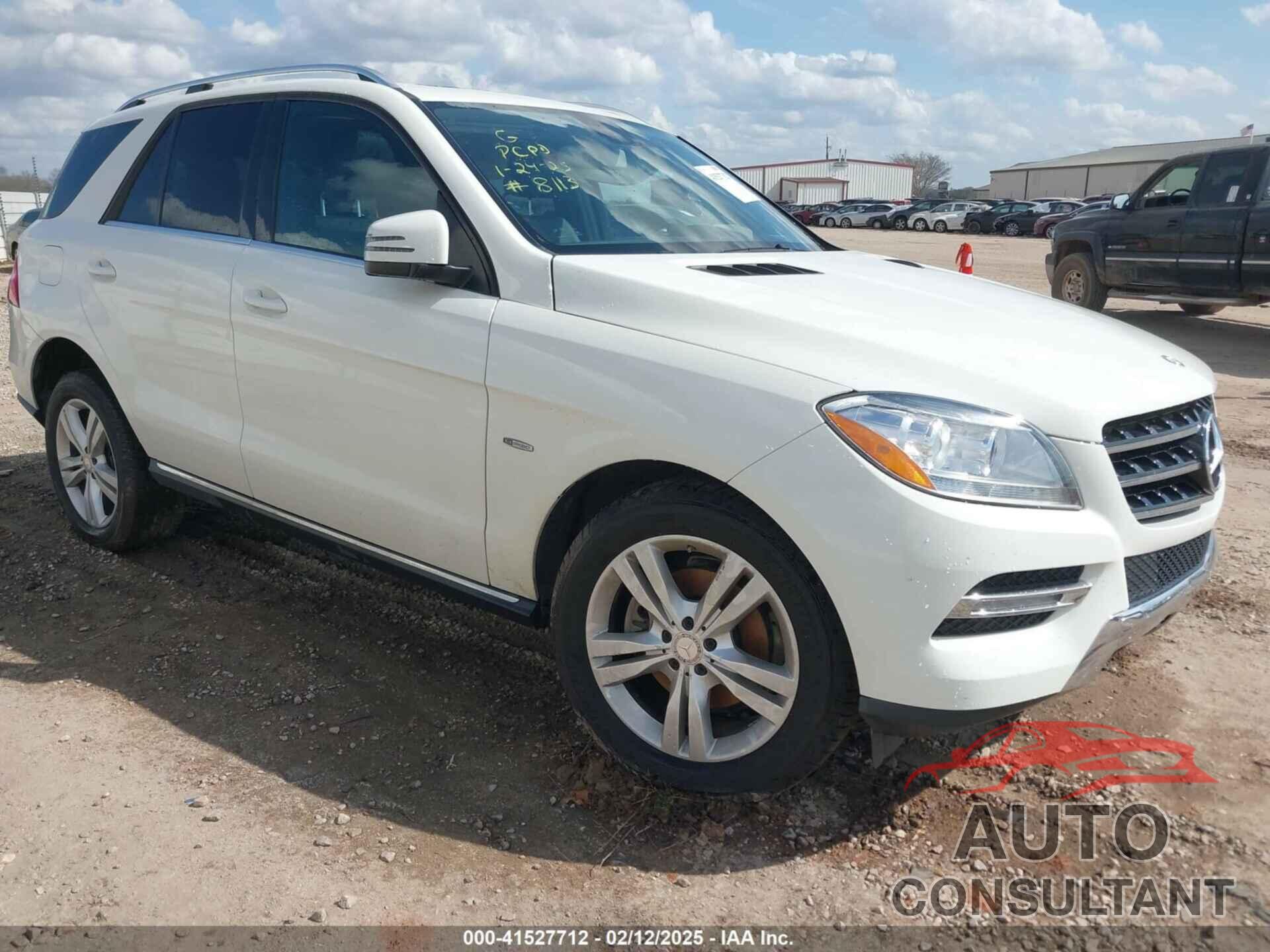 MERCEDES-BENZ ML 350 2012 - 4JGDA5HB5CA063901