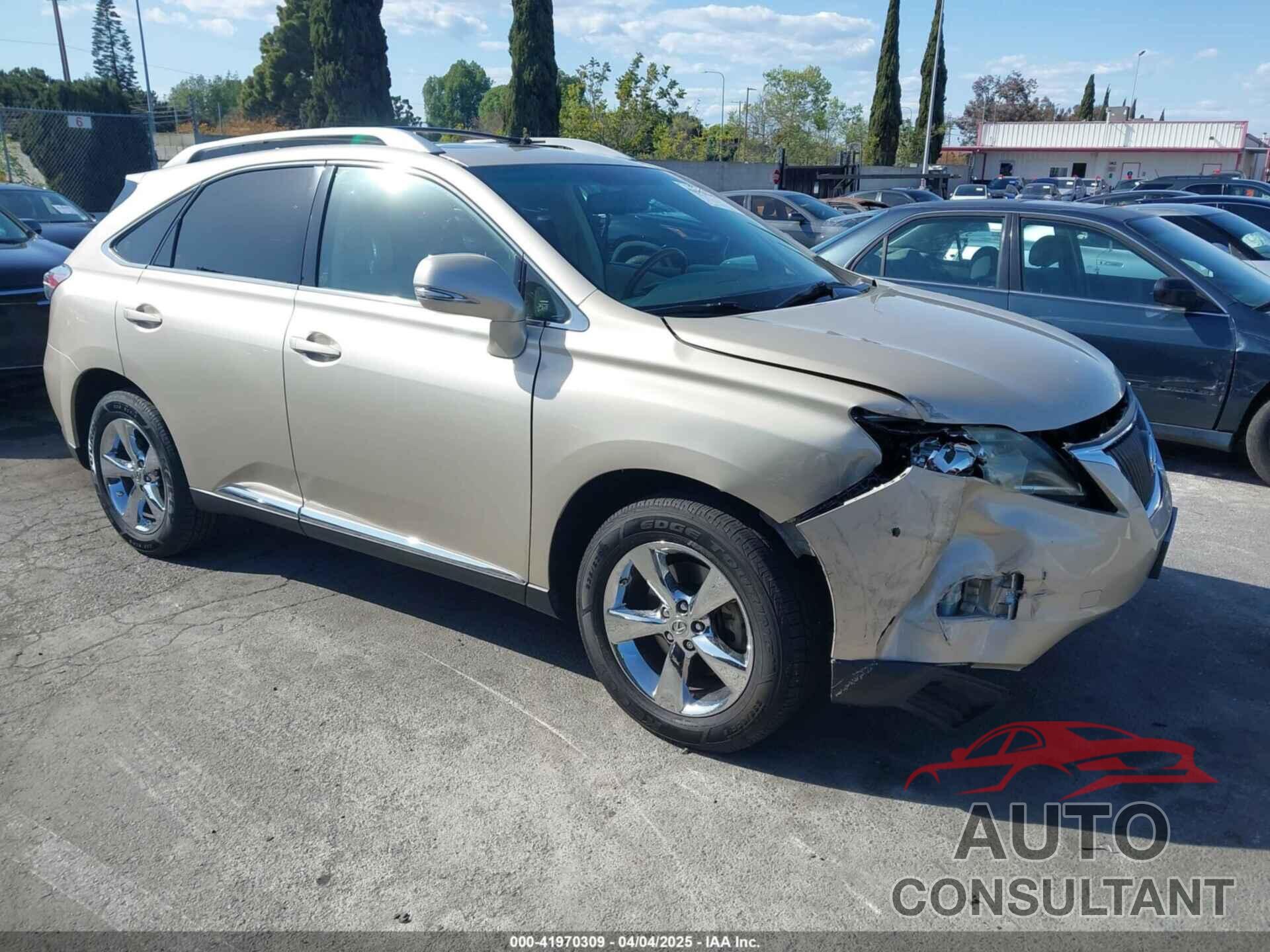 LEXUS RX 350 2012 - JTJZK1BA8C2413092