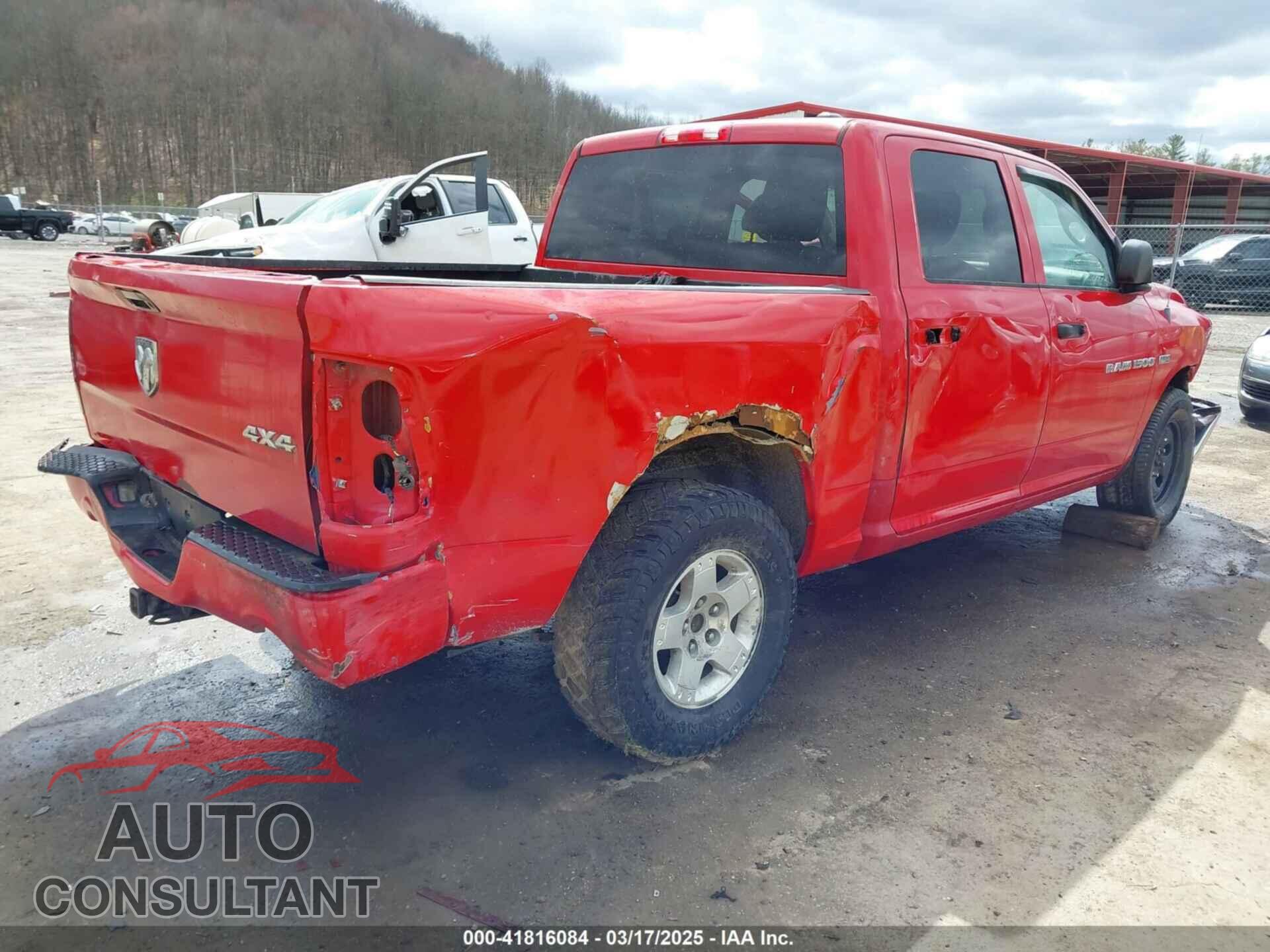 DODGE RAM 1500 2012 - 1C6RD7KT3CS227372